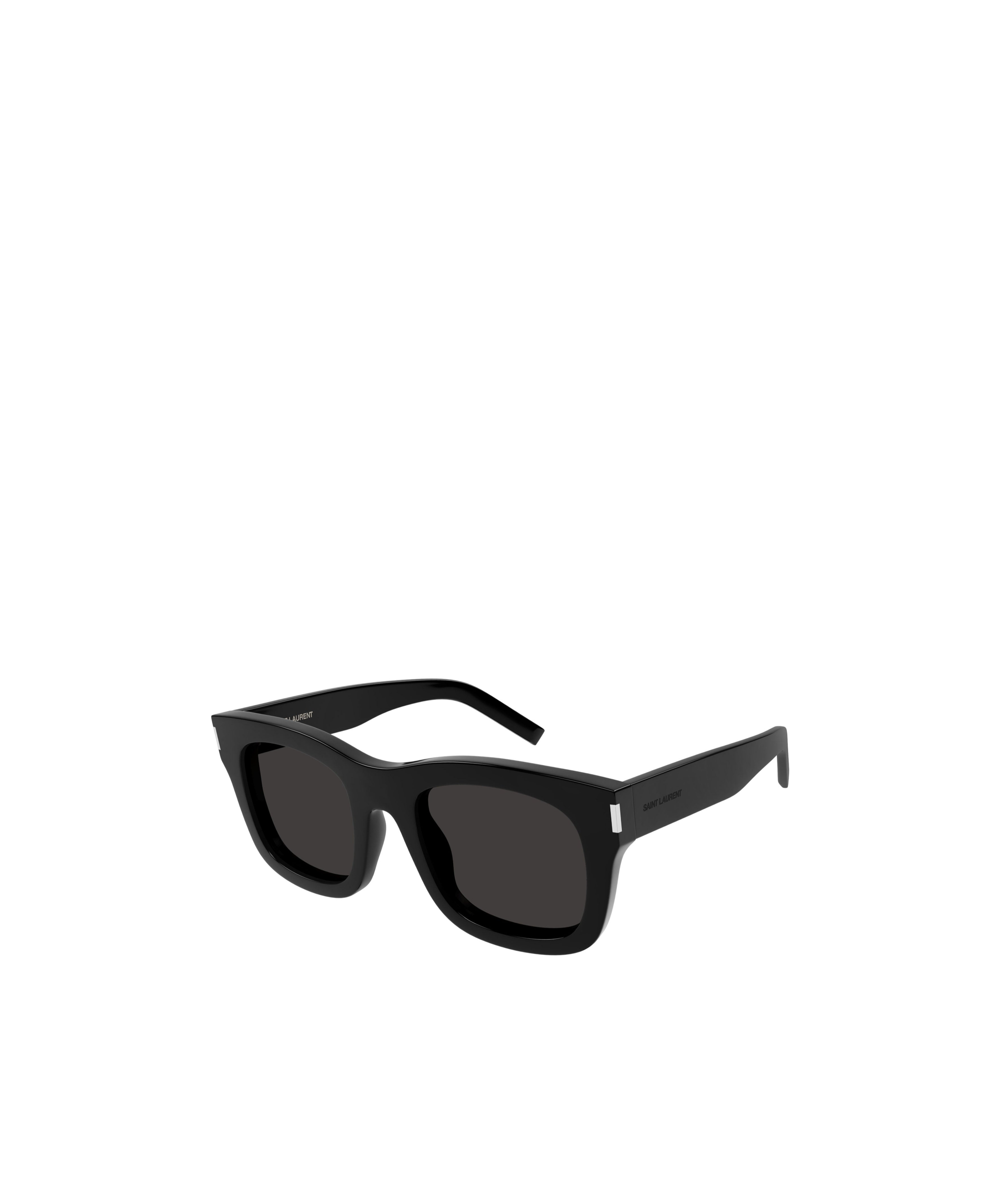 Saint Laurent New Wave Square Acetate Sunglasses In Black