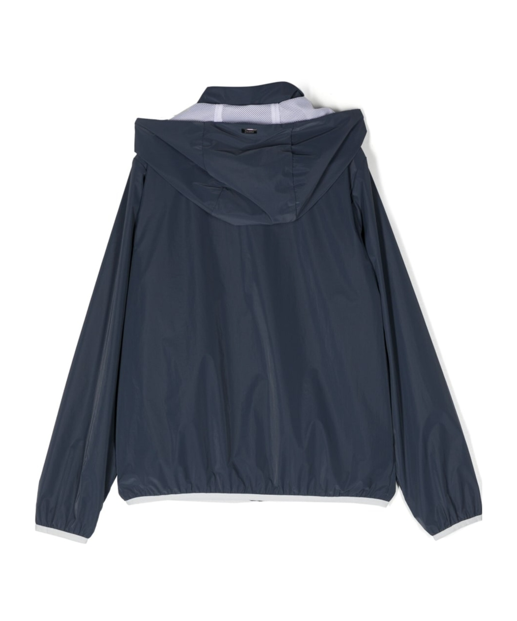Herno Zipper Hooded Casual Jacket In Black