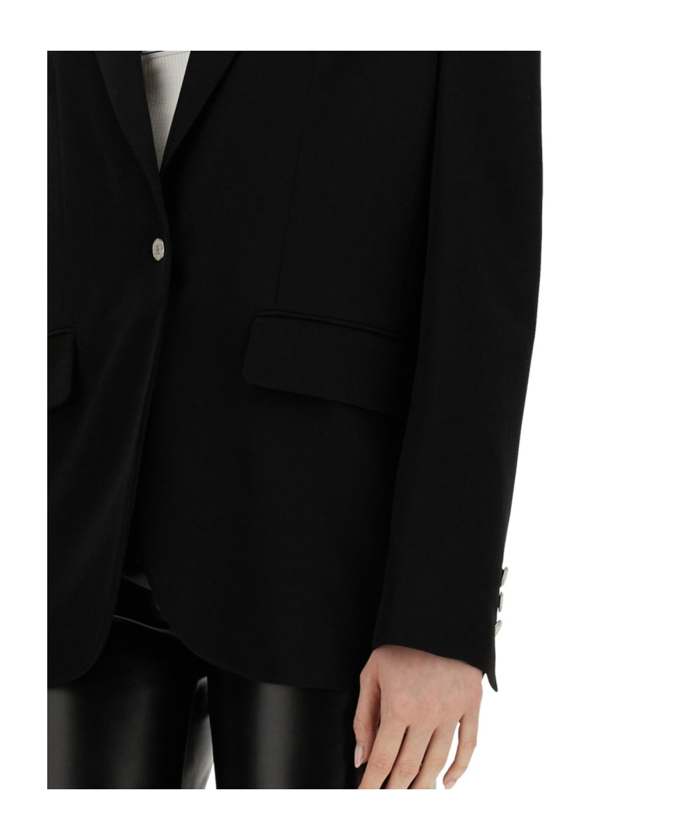 Moschino Single-breasted Jacket In Black
