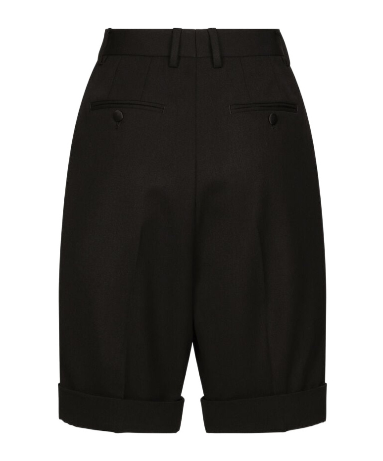 Dolce & Gabbana High-waist Tailored Shorts In Black