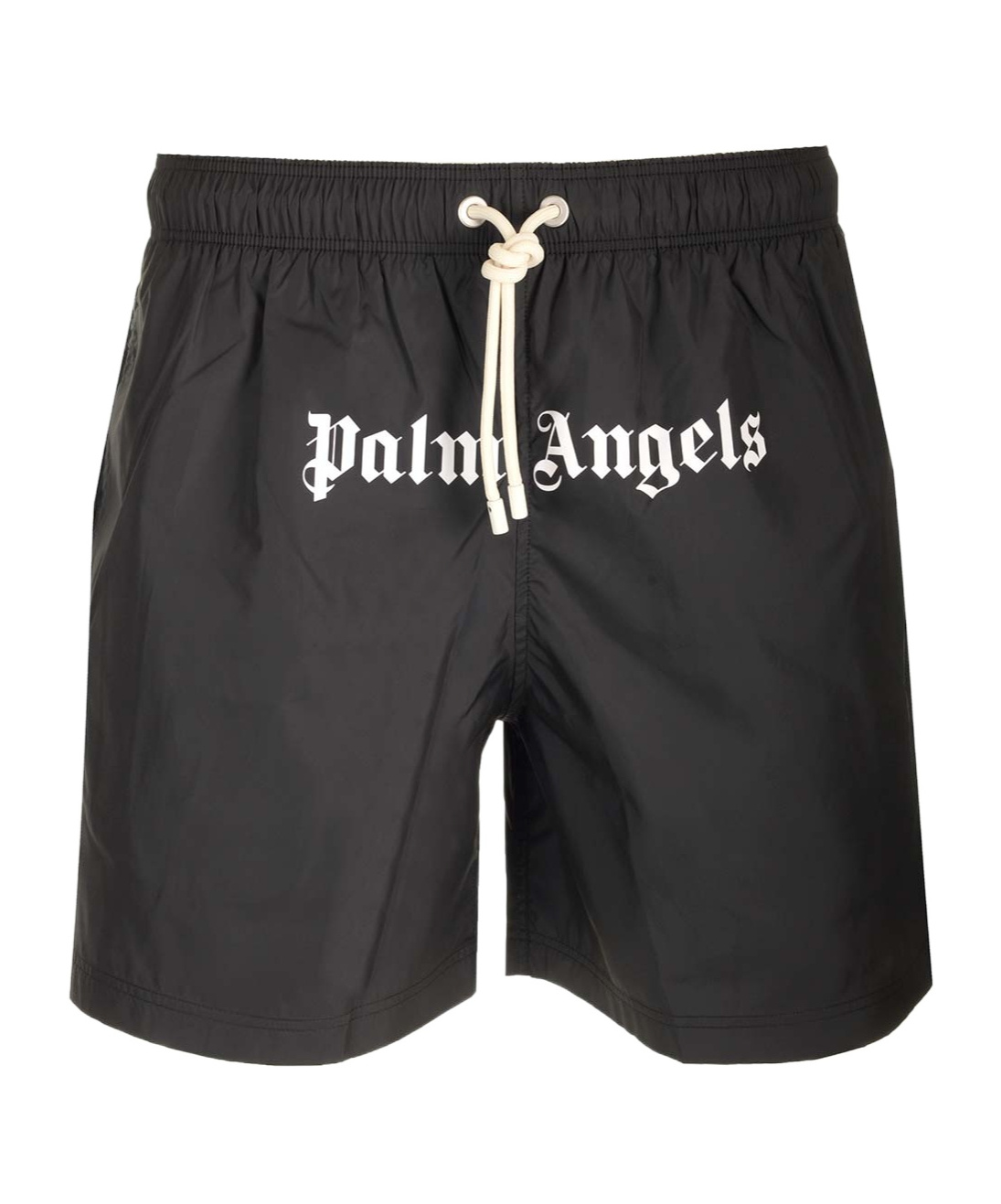 Palm Angels Logo Swim Shorts In Black