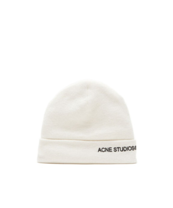 ACNE STUDIOS LOGO-EMBROIDERED BEANIE 