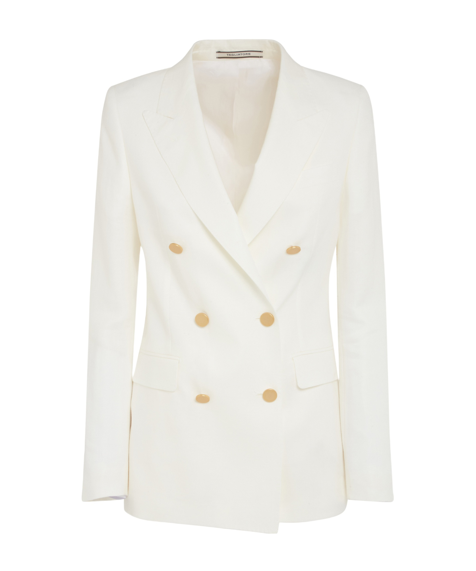 Tagliatore Parigi Wool-blend Double-breasted Blazer In White