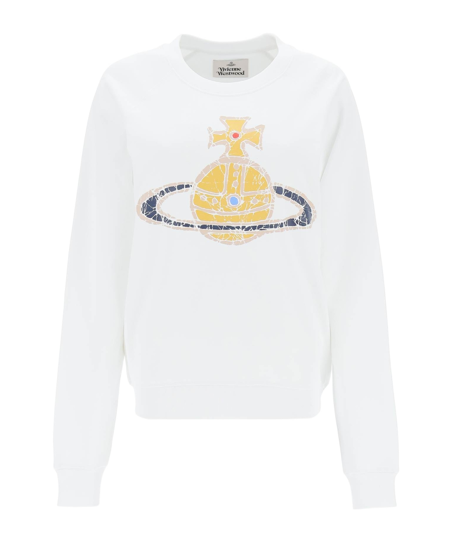 Vivienne Westwood Time Machine Orb-print Sweatshirt In White