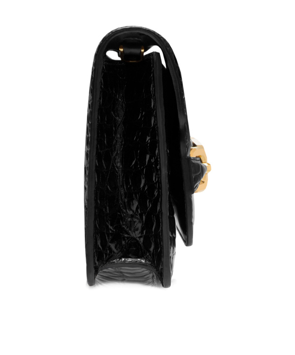 Tom Ford Whitney Crocodile-effect Shoulder Bag In Black