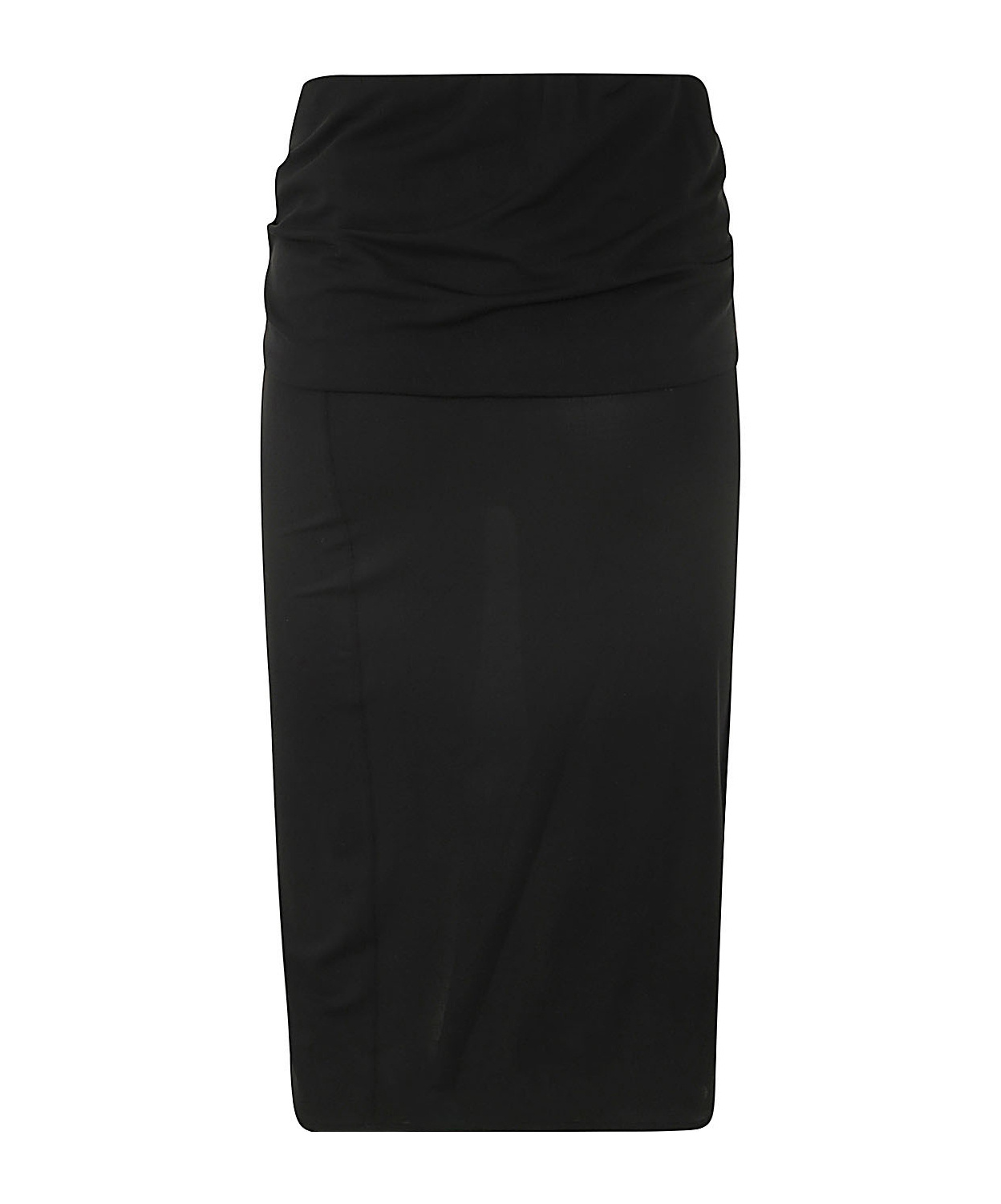 Magda Butrym Embellished Floral High-waisted Ruched Midi Skirt In Black