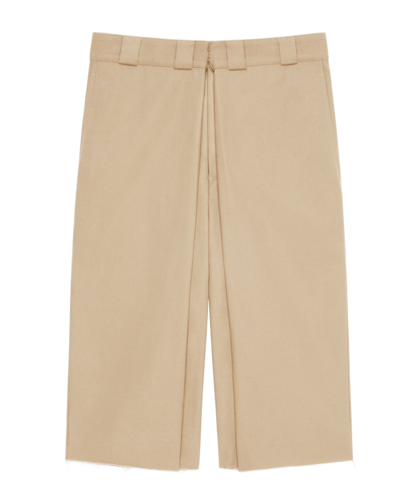 Givenchy Extra Wide Chino Bermuda Shorts In Canvas In Nude