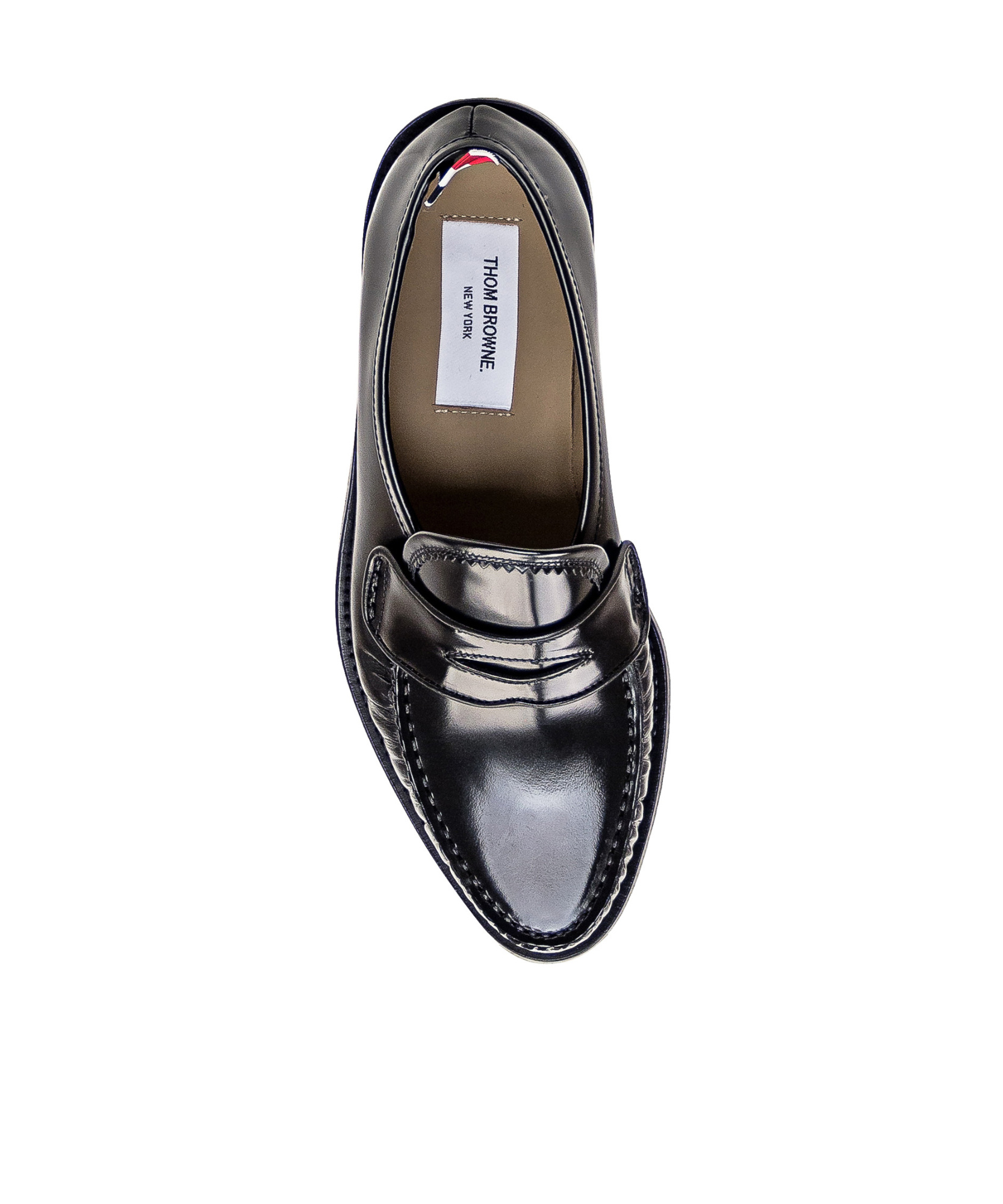 Thom Browne Ruched-detail Slip-on Loafers In Black