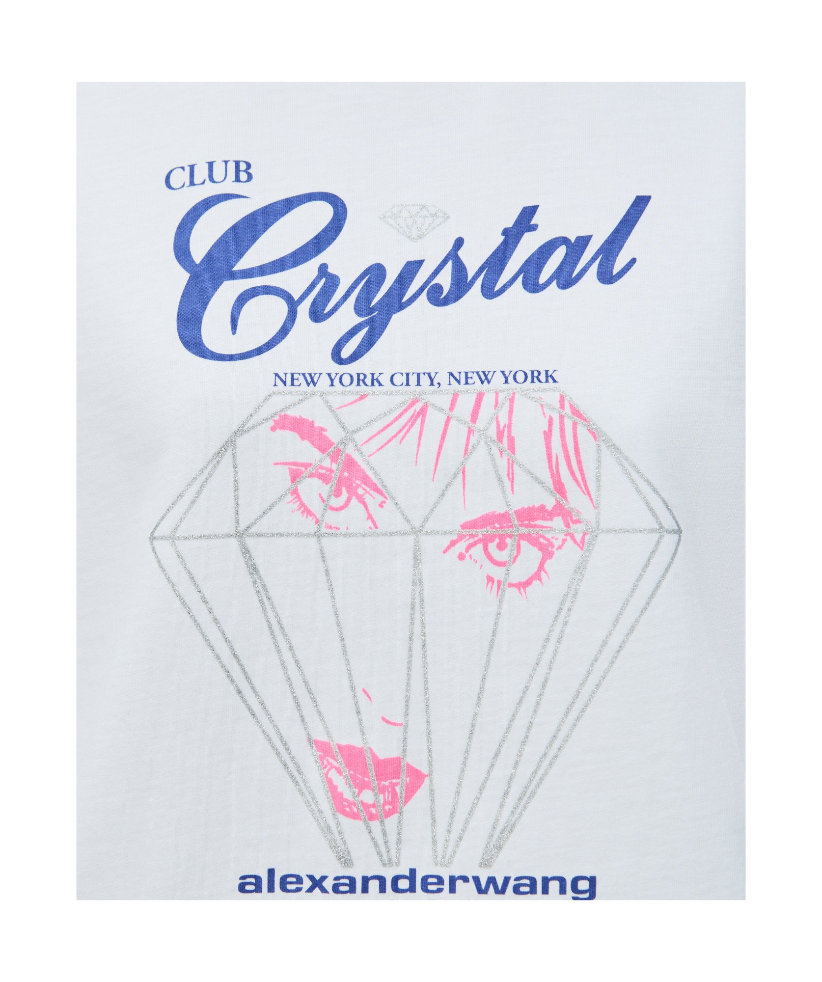 Alexander Wang Oberteil Aus Baumwoll-jersey Mit Print In White