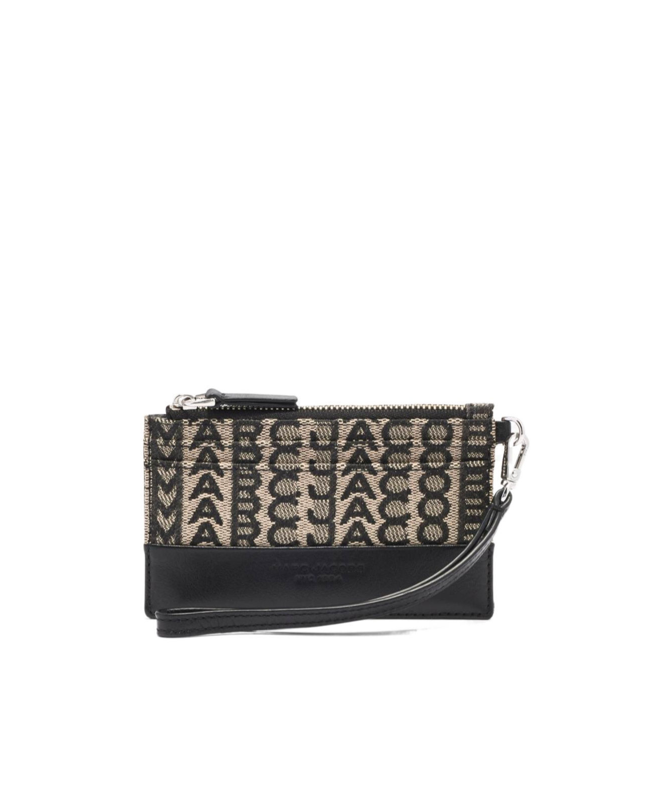 Marc Jacobs The Monogram Wristlet Wallet In Black