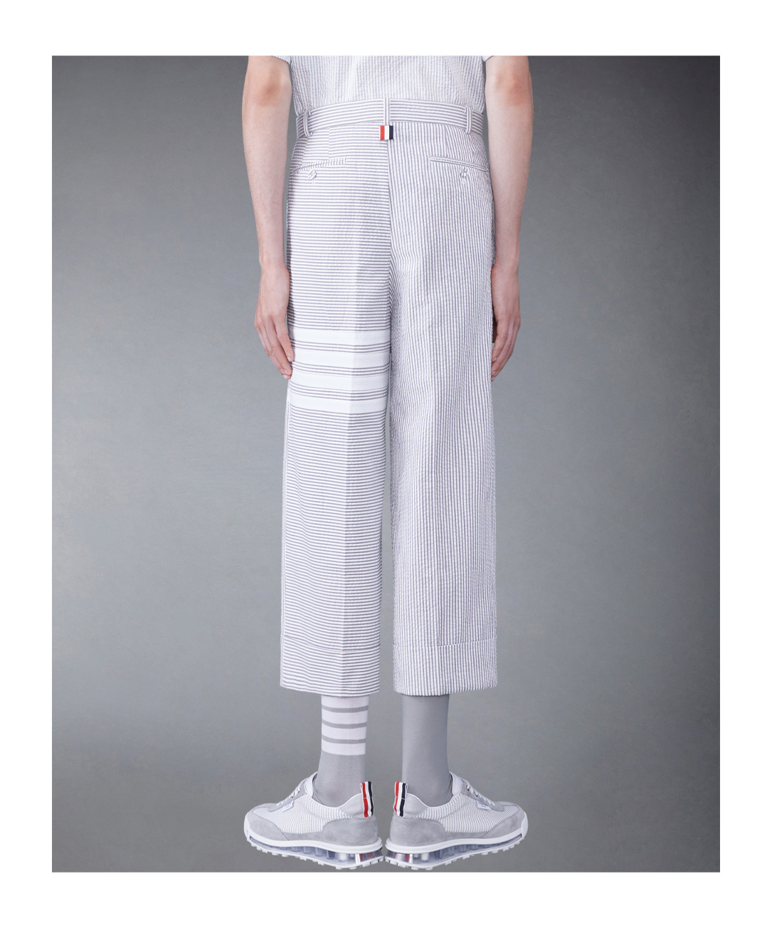 Thom Browne 4-bar Stripe Tailored Trousers In White
