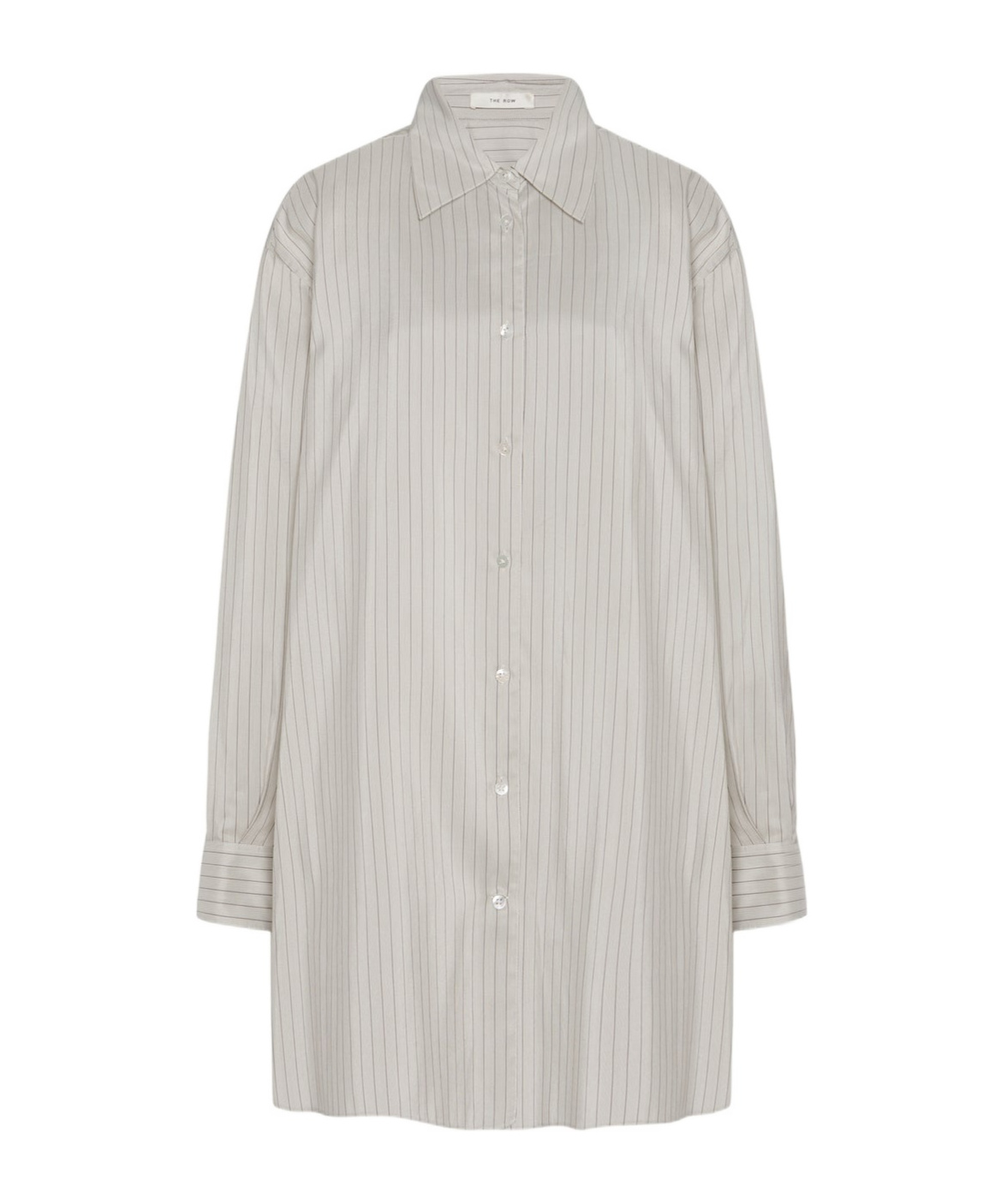 Shop The Row Striped Long-sleeved Shirt In White