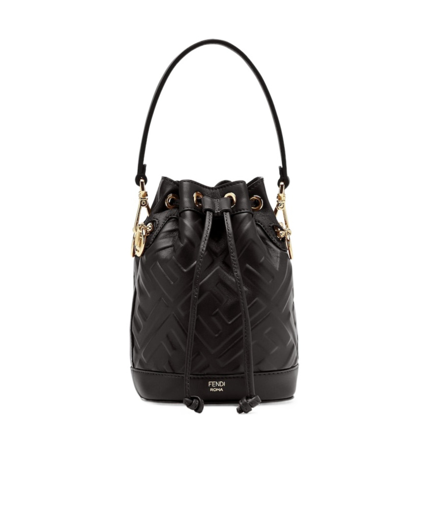 Fendi Small Mon Tresor Bucket Bag In Black