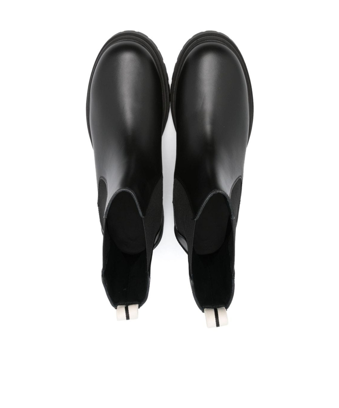 Palm Angels Leather Chelsea Boots In Black