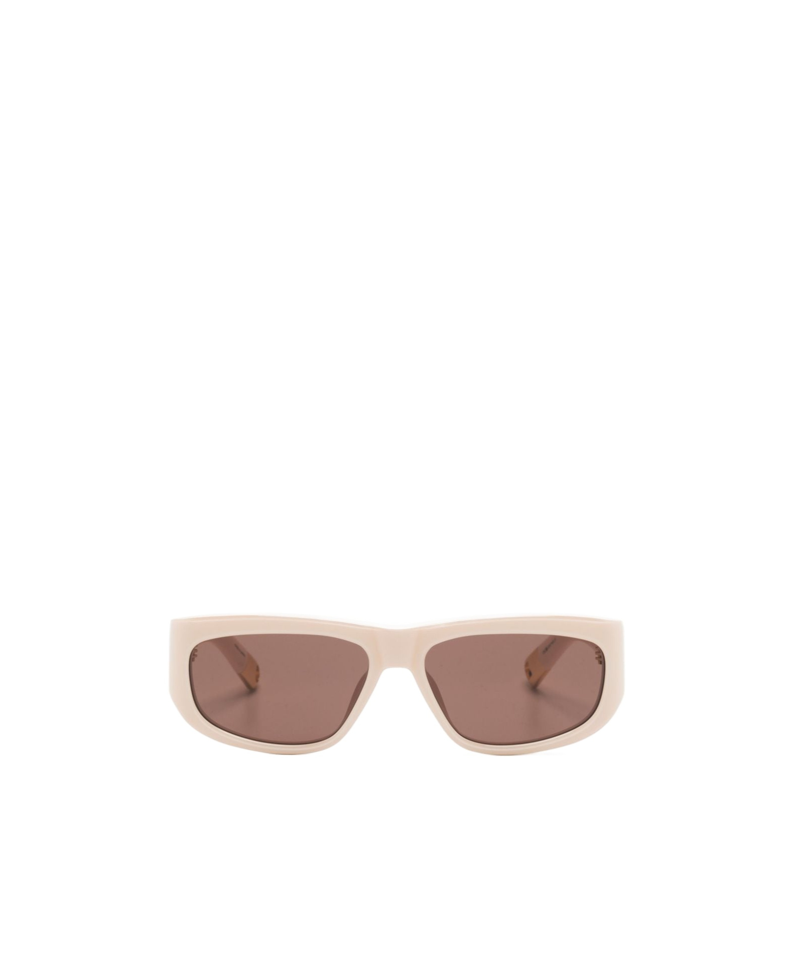 Jacquemus Geometric Frame Sunglasses In Brown