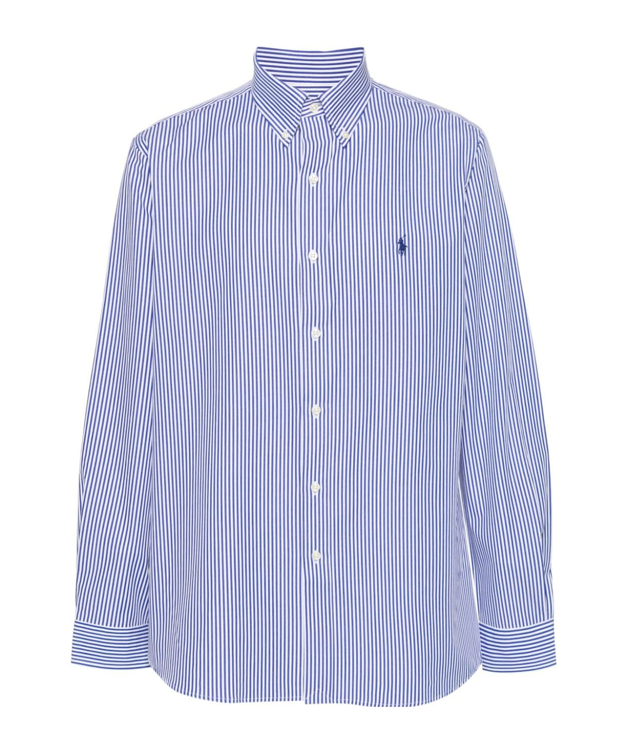 Polo Ralph Lauren Cotton Sport Shirt In Blue