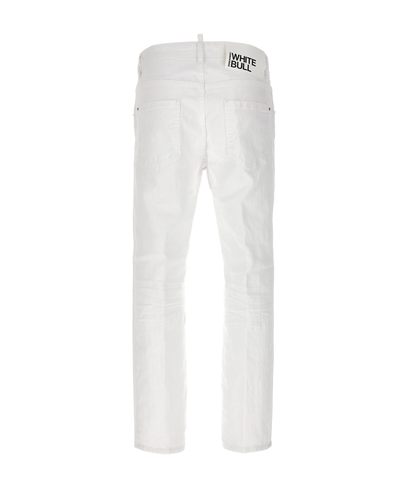 Shop Dsquared2 Cool Girl Low-rise Slim-fit Jeans In White