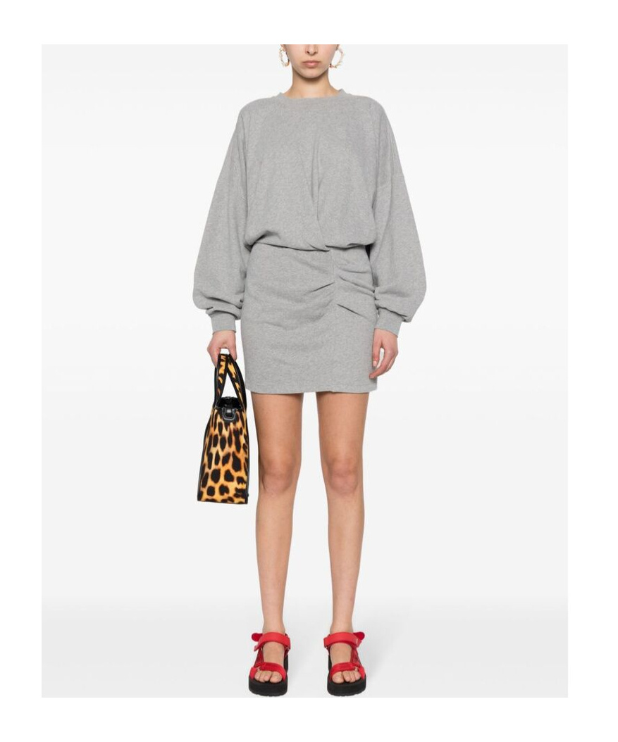 Isabel Marant Étoile Samuela Cotton Dress In Gray