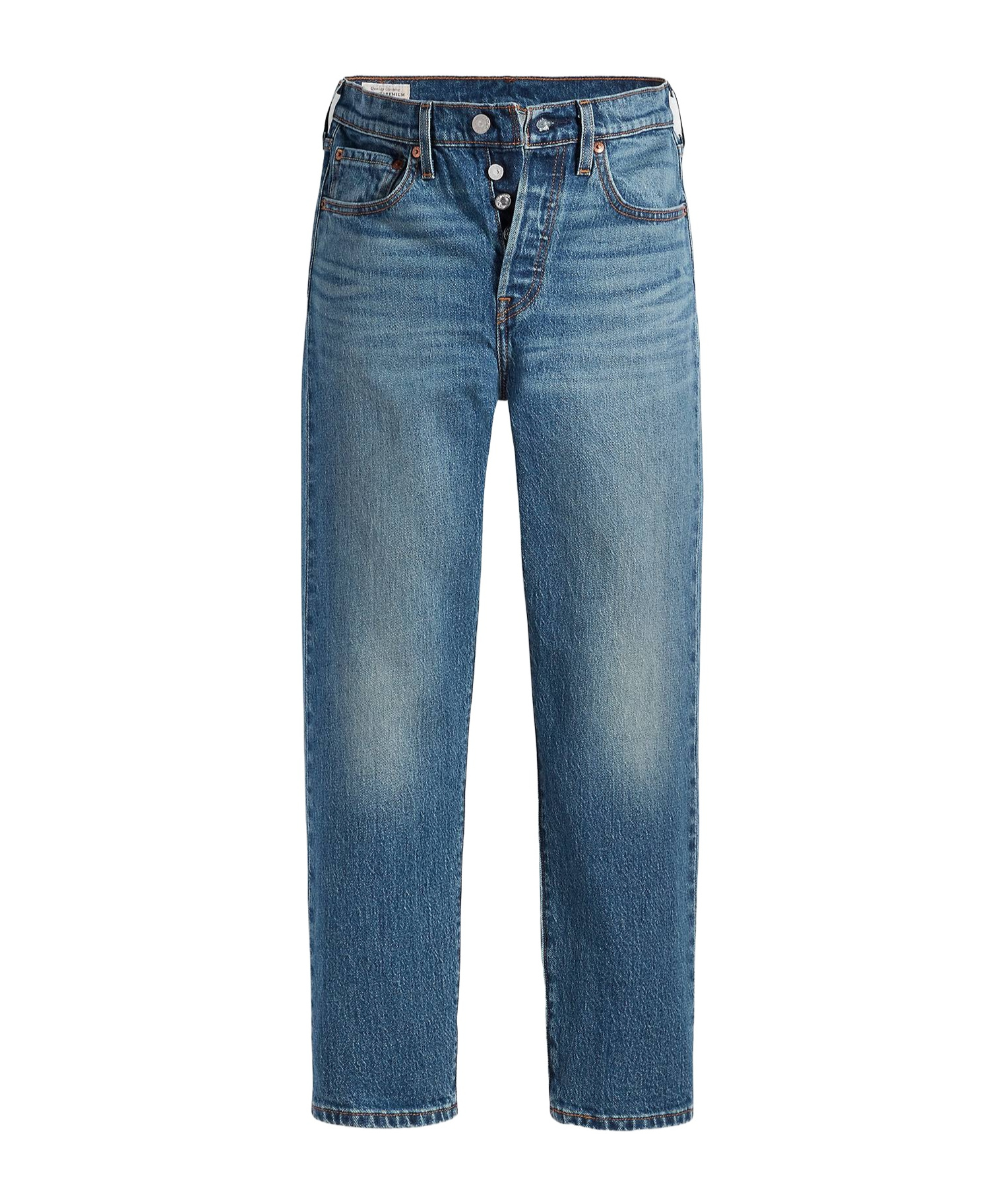 Shop Levi's 501 Cropped Jeans In Blue