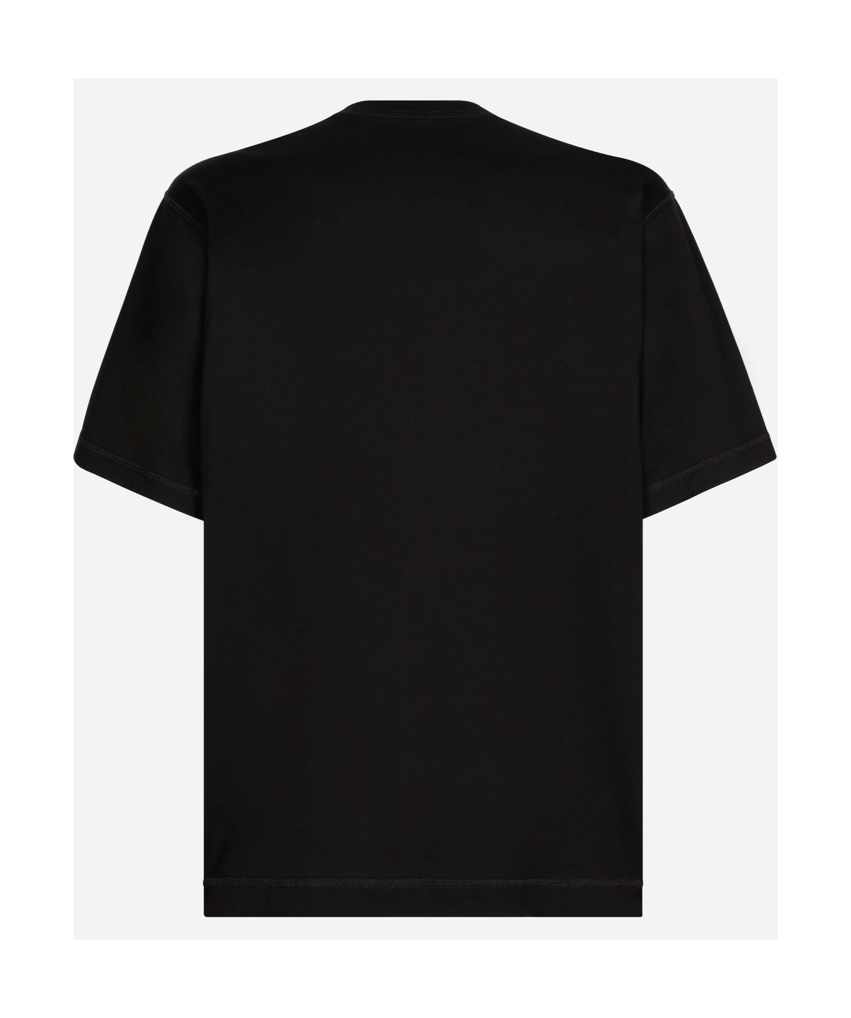 Dolce & Gabbana Short-sleeved Banana-tree-print T-shirt In Black