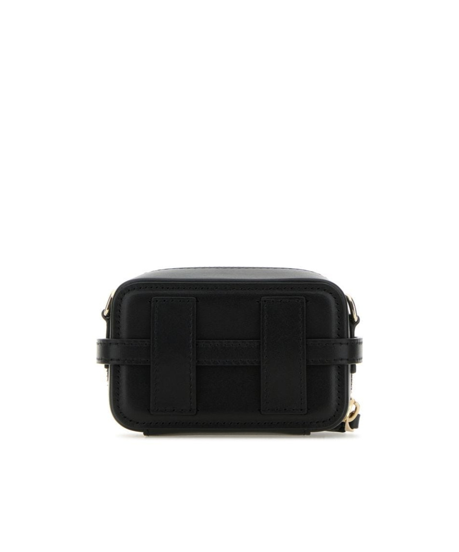 Valentino Rockstud Leather Crossbody Wallet In Black