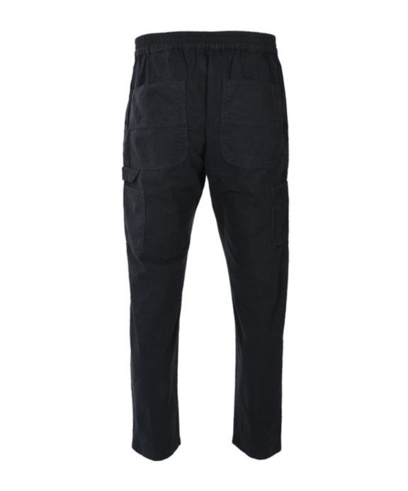 Moschino Logo-embroidered Straight-leg Trousers In Black