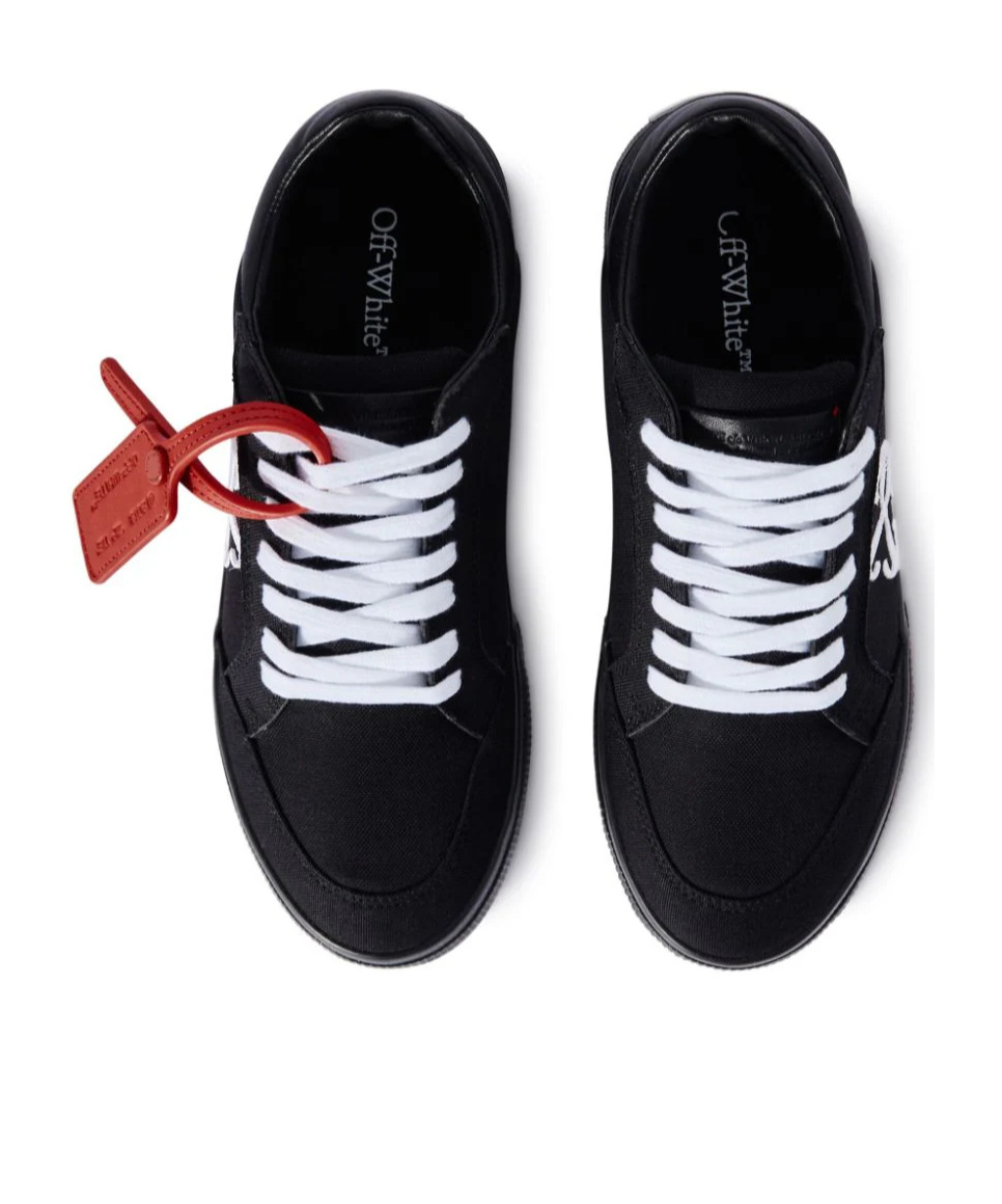 Off-white New Low Vulcanized Canvas Sneakers In Black