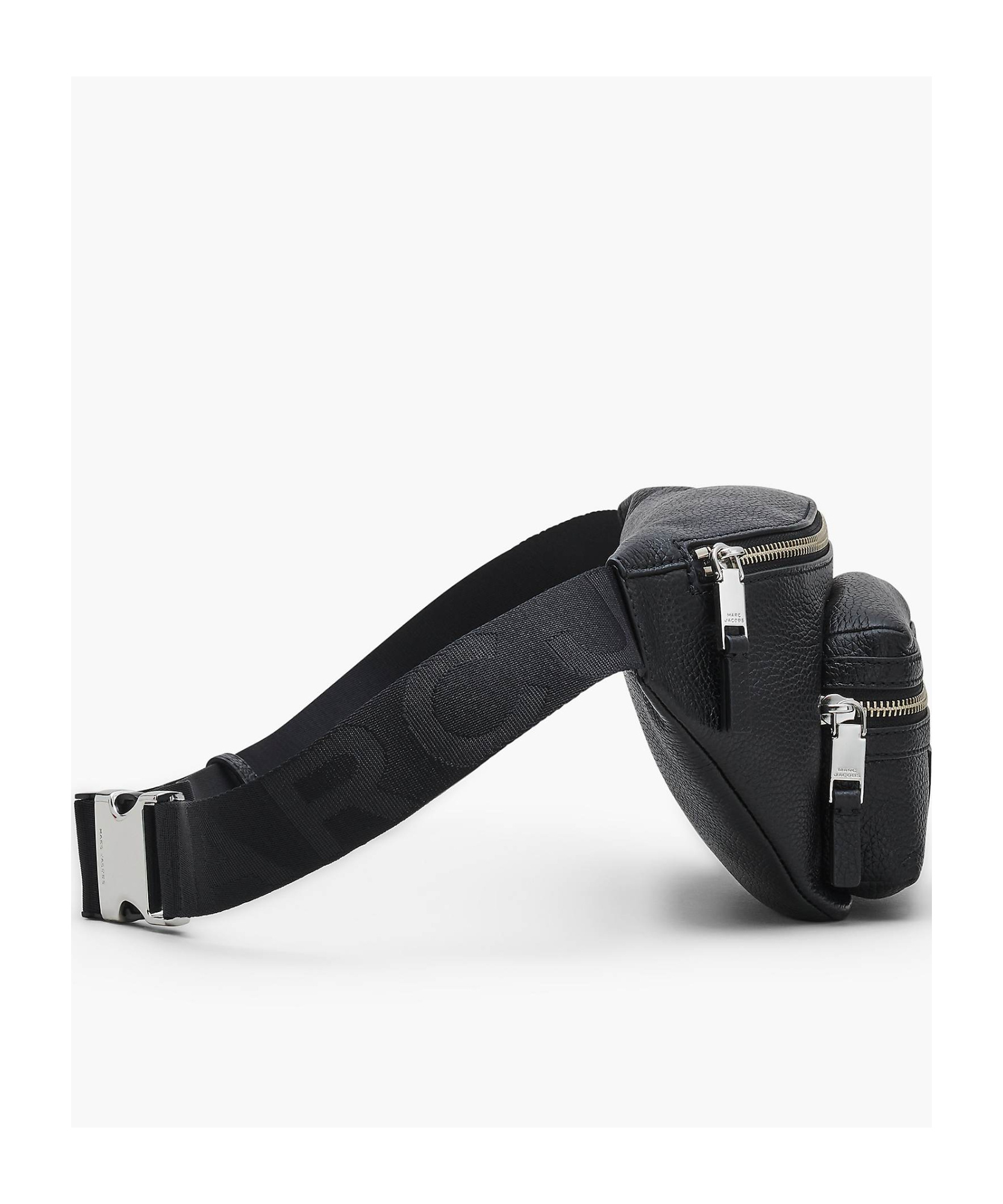 Marc Jacobs Logo-appliqué Leather Belt Bag In Black