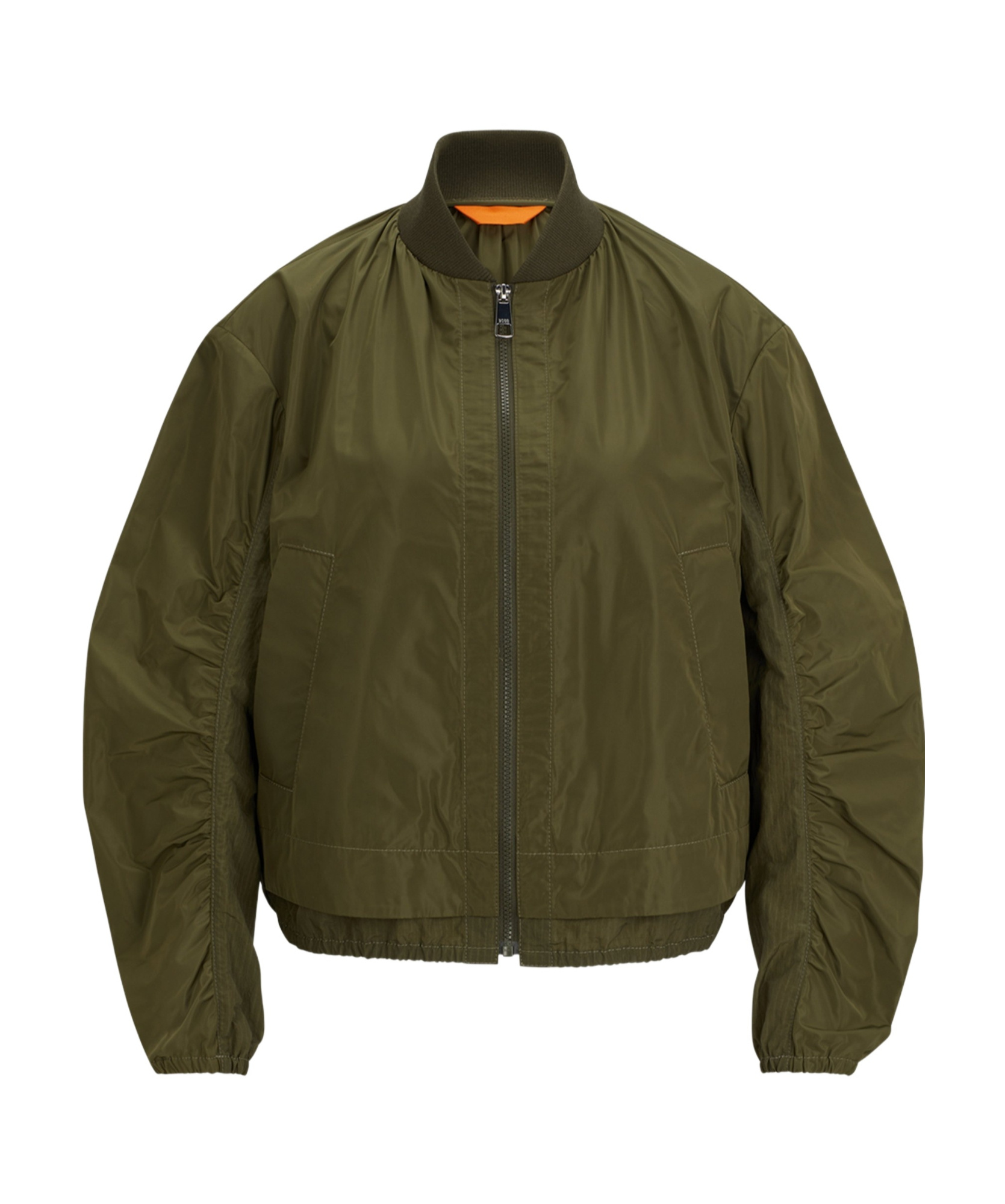 Hugo Boss Water-repellent Jacket In A Relaxed Fit In Green
