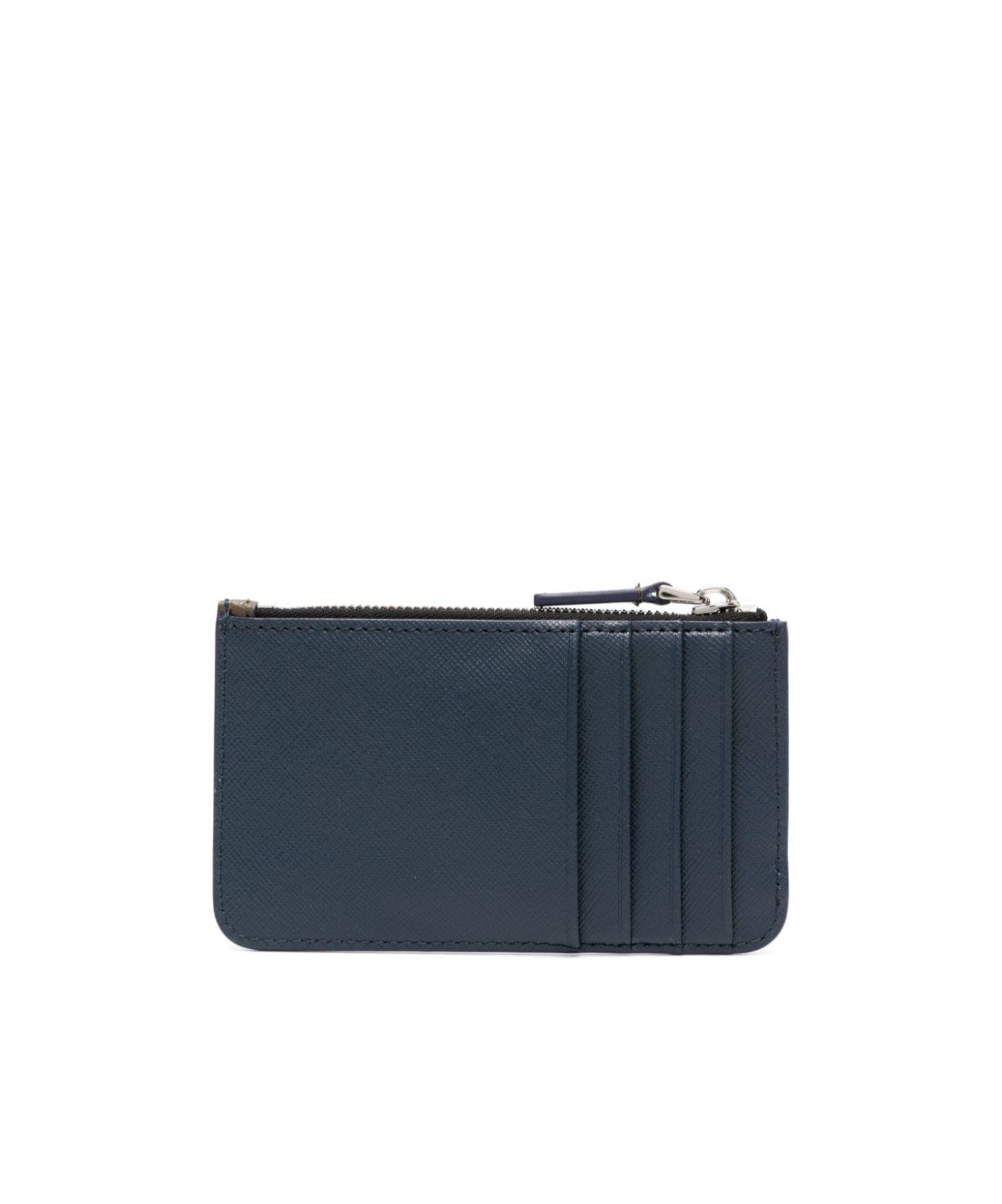 Marni Logo-print Leather Cardholder In Black