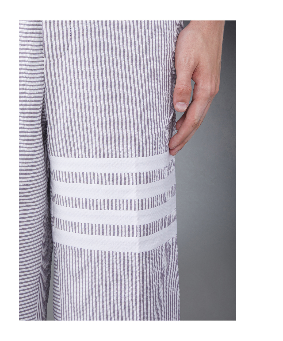 Thom Browne 4-bar Stripe Tailored Trousers In White