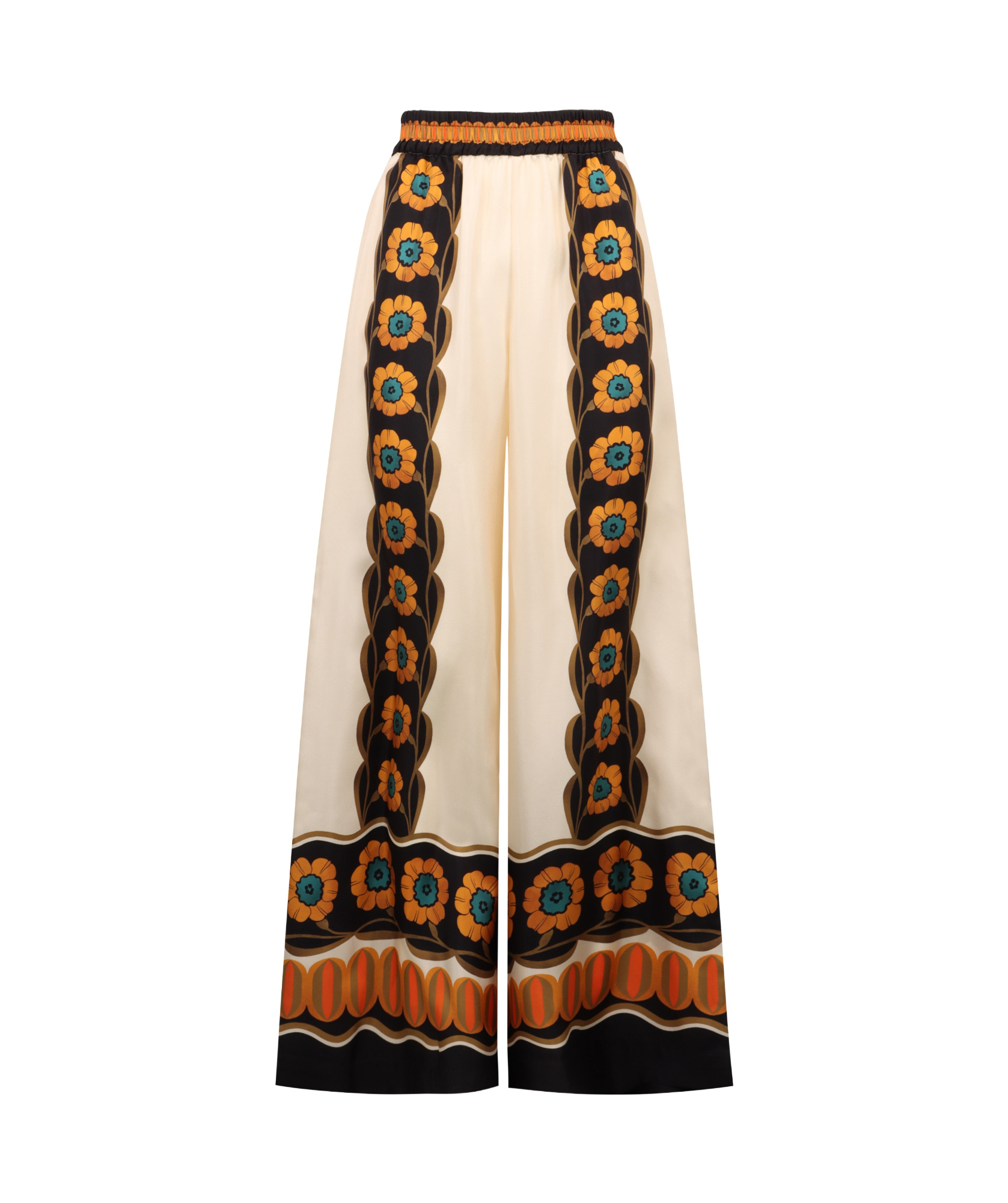 La Doublej La Double J Woman Pants Ivory Size M Silk In Nude