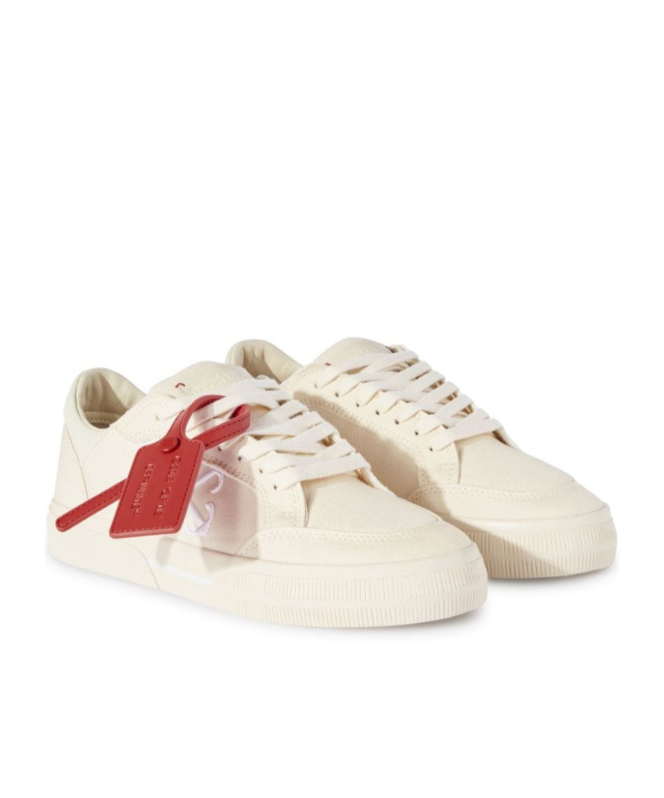 Off-white New Low Vulcanized Canvas Sneakers In White