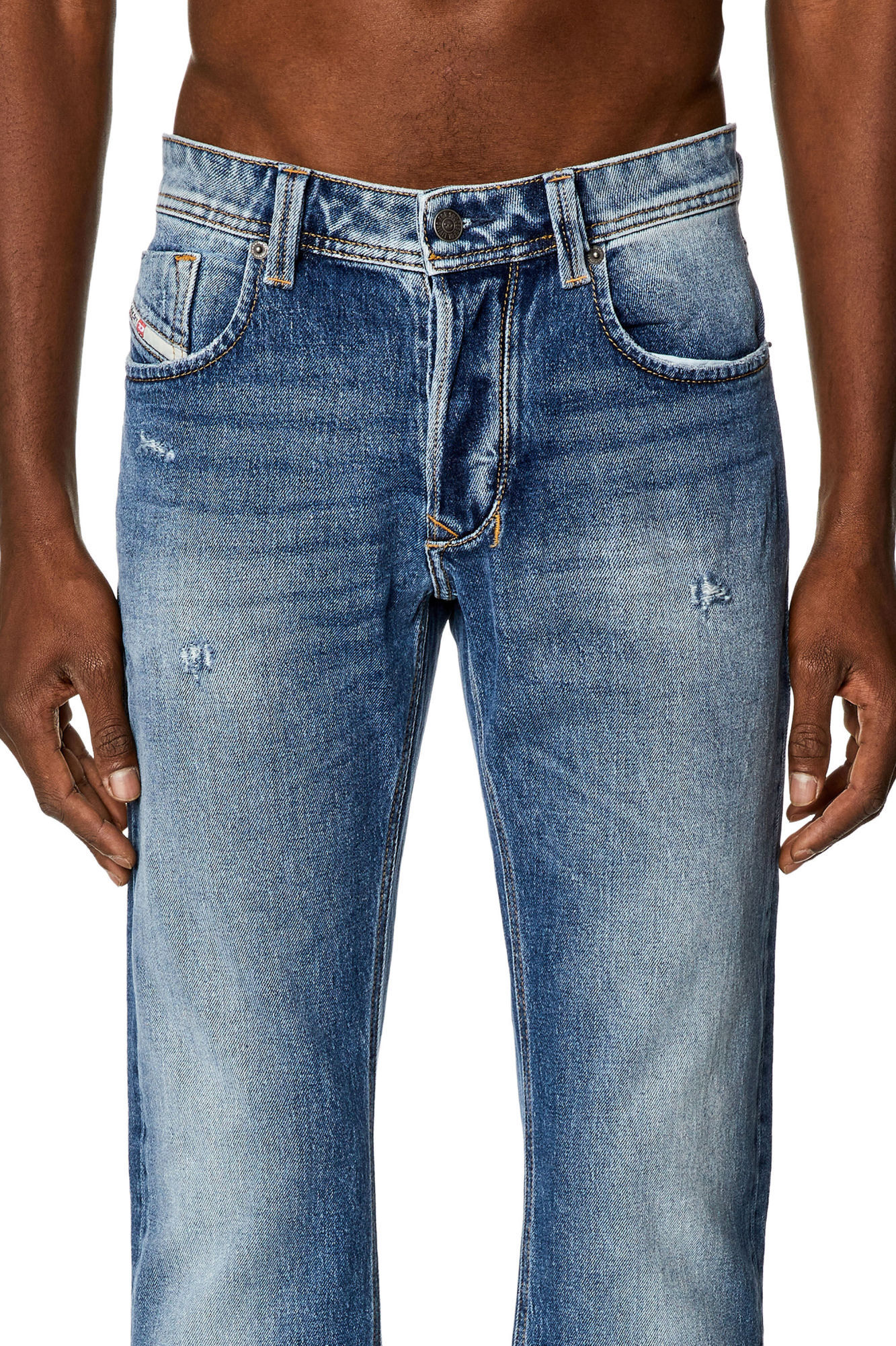 Diesel 1985 Larkee 09i16 Straight Jeans In Blue