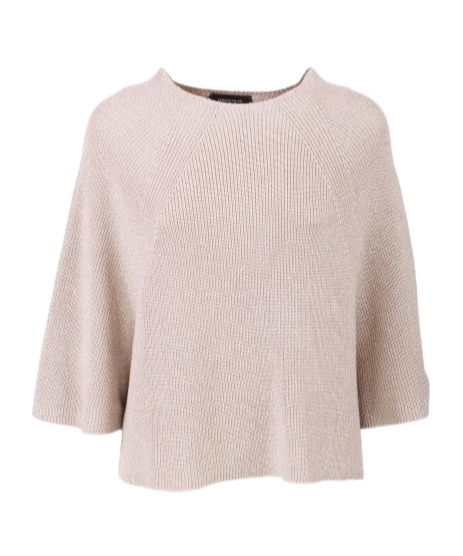 Fabiana Filippi Cotton Cape In Nude