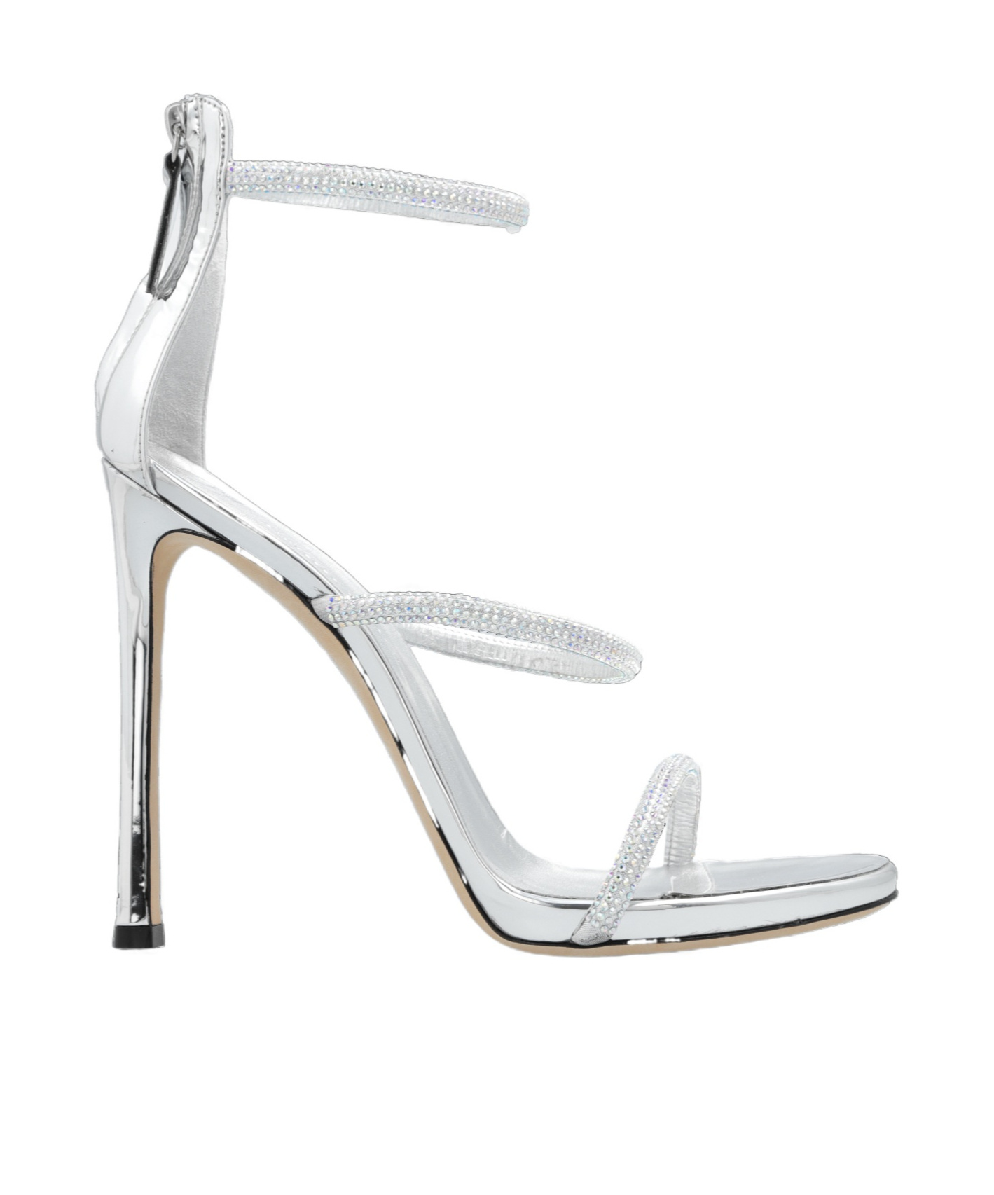 Giuseppe Zanotti Harmony Strap Embellished Sandals In White