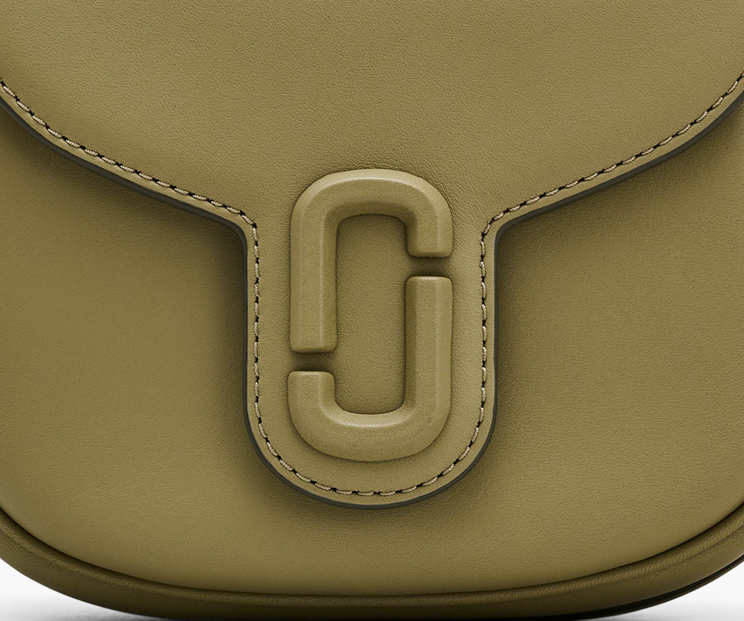 Shop Marc Jacobs The Small Saddle Foldover Top Crossbody Bag In Green