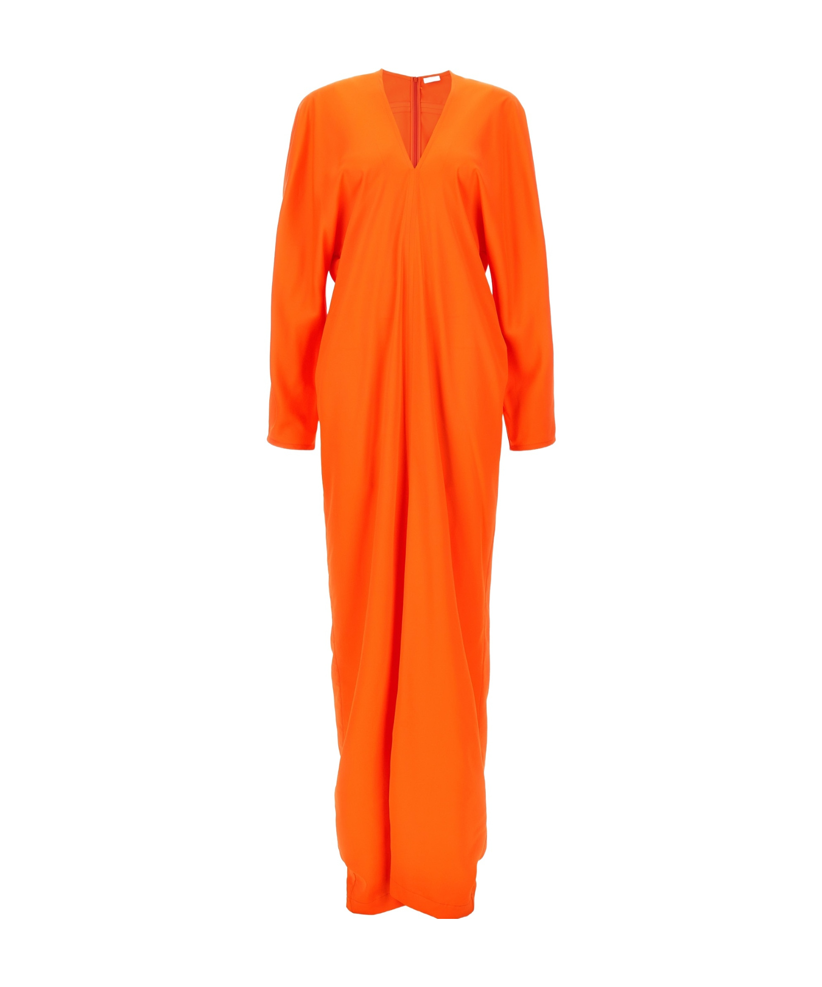 Ferragamo Kimono Long Sleeve Dress Dresses Orange In Orange