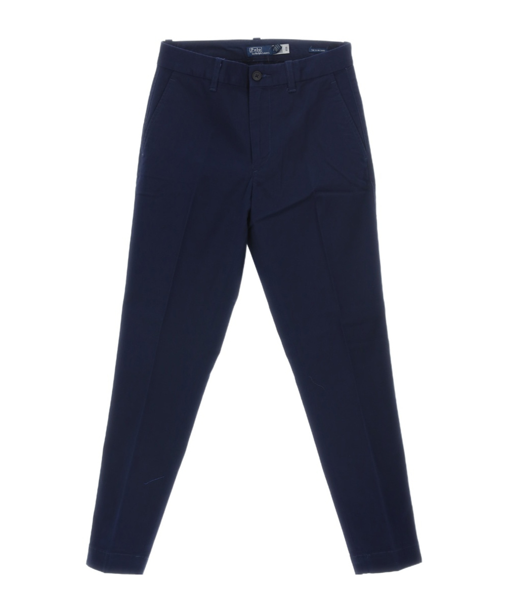 Polo Ralph Lauren High-waisted Slim-fit Trousers In Black