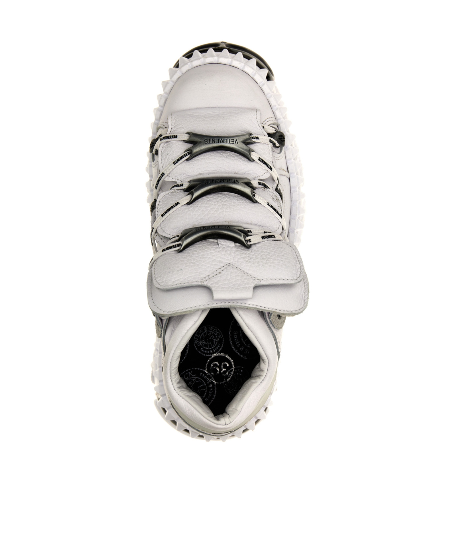 Vetements X New Rock Platform Sneakers In White