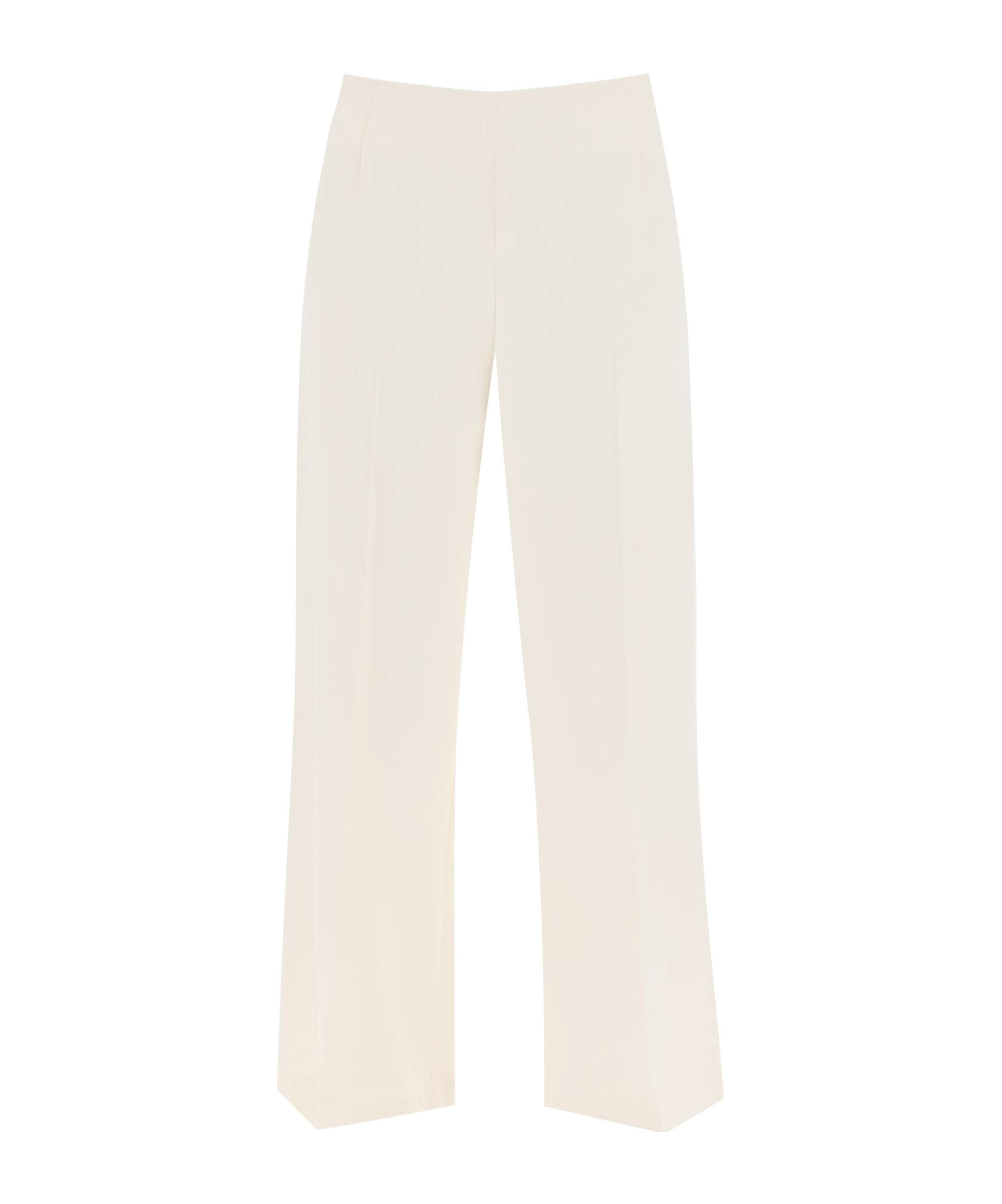 Totême Straight-leg Cropped Trousers In White