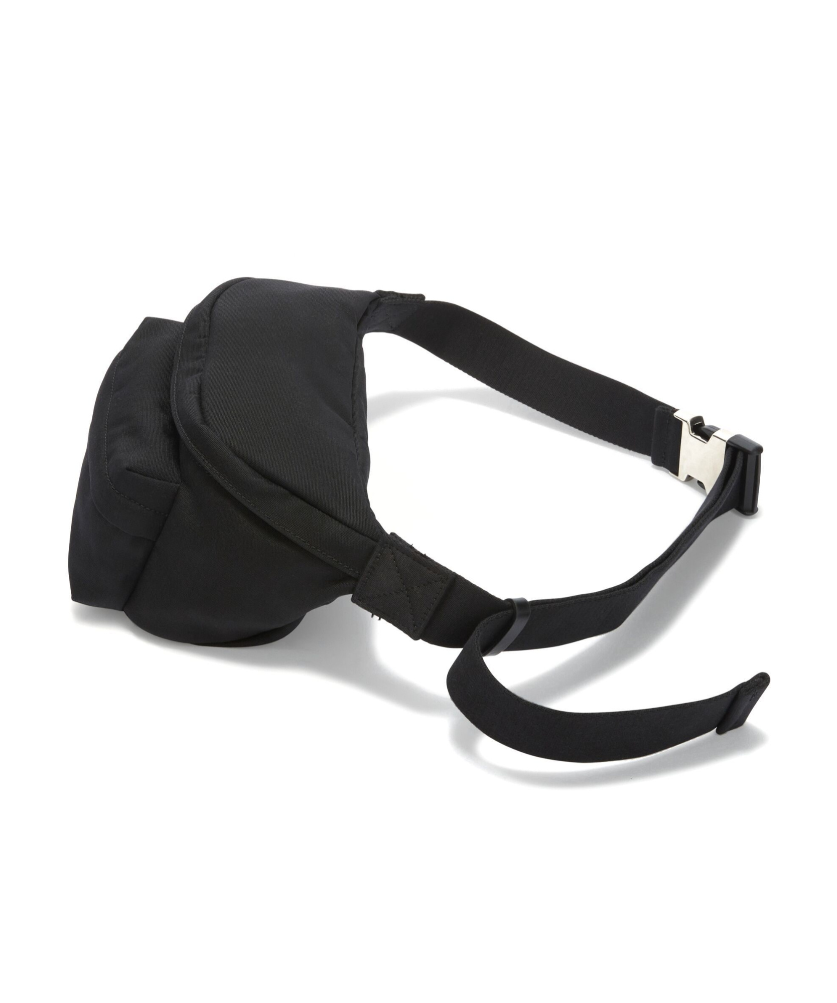Palm Angels Cordura Logo-printed Zipped Belt Bag In Black