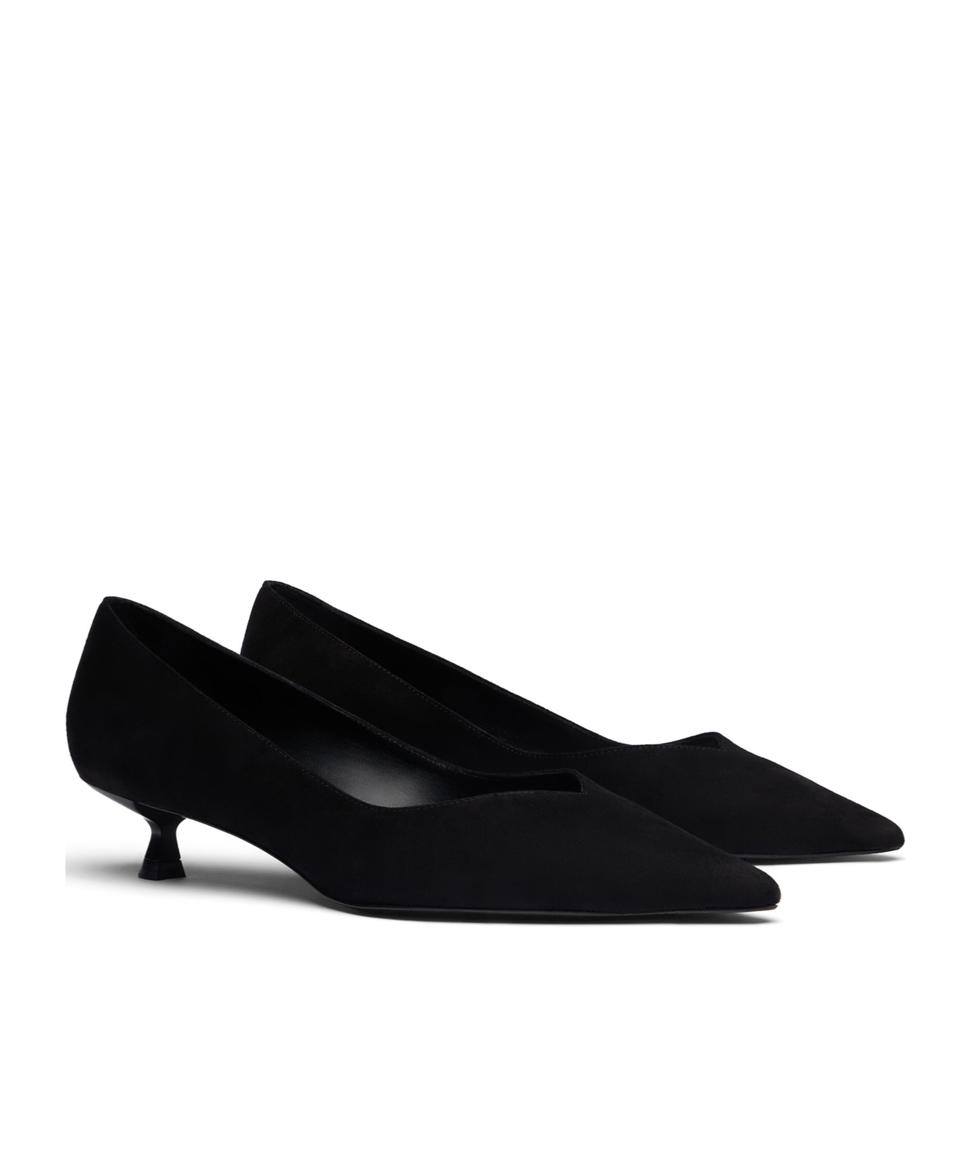 Stuart Weitzman 35mm Eva Suede Pumps In Black