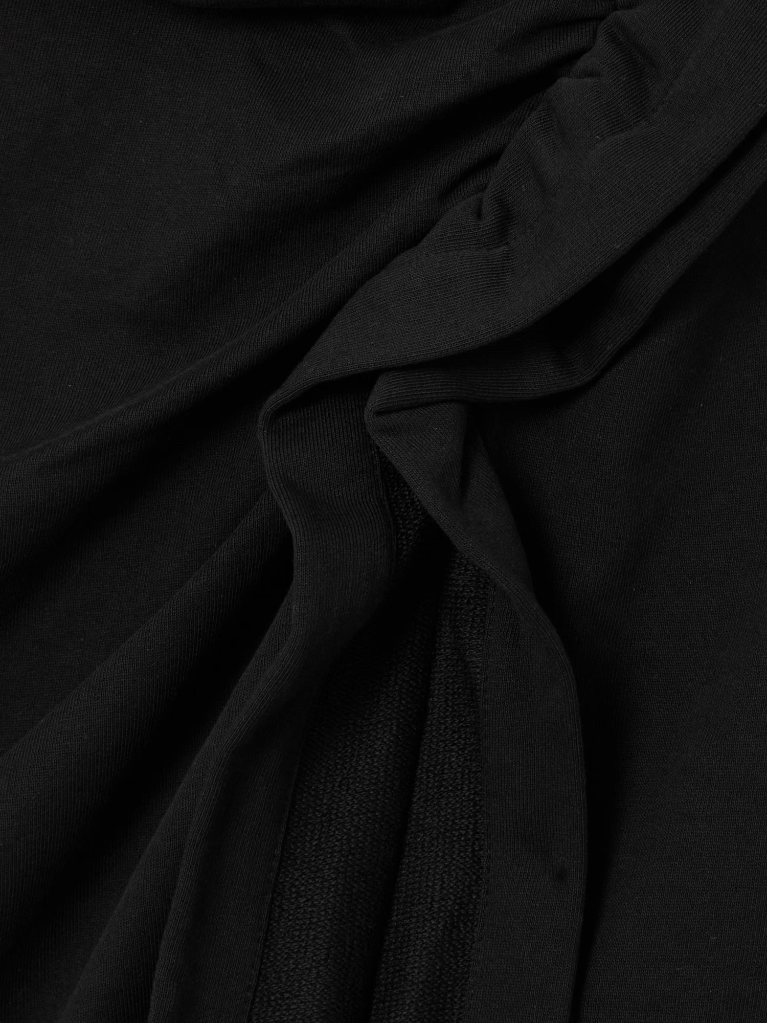 Dries Van Noten Ruffle-trim Cotton Midi Skirt In Black