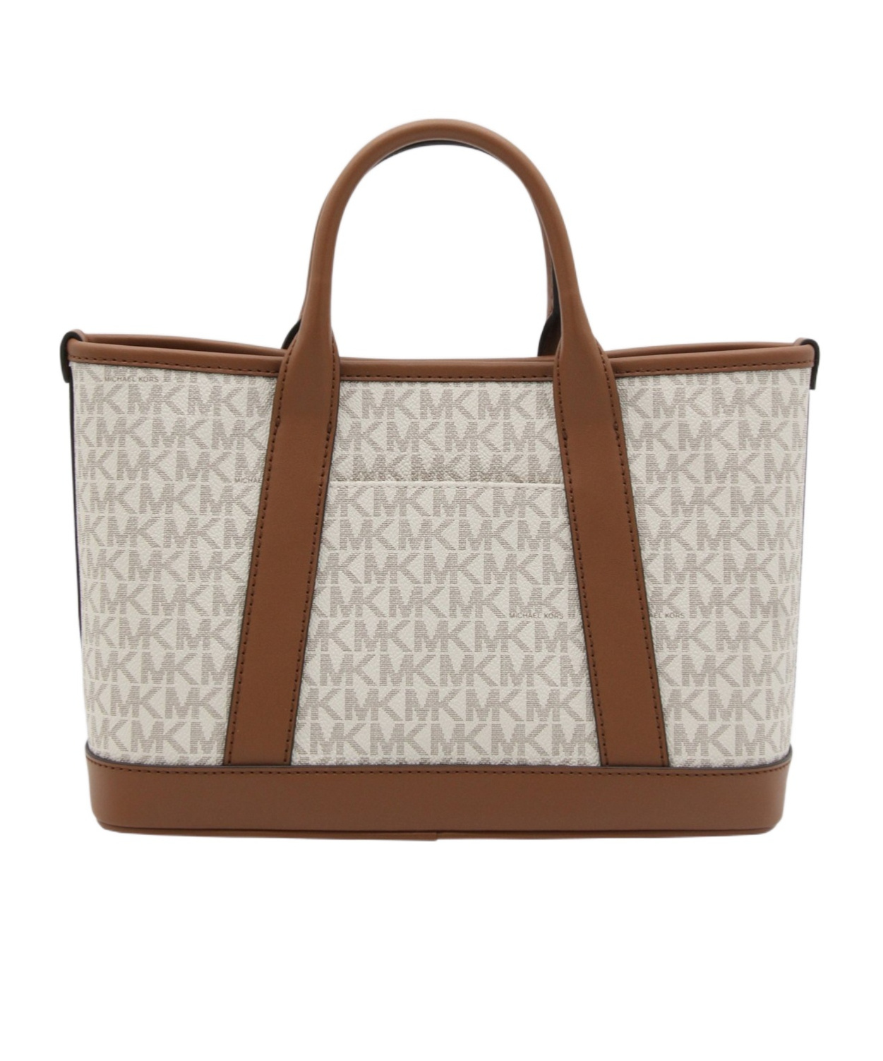 Michael Michael Kors Small Luisa Monogram Satchel Bag In Brown