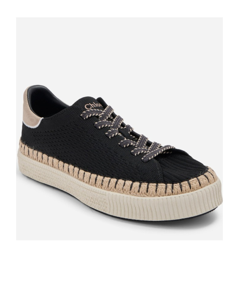 Chloé Black Telma Sneakers In Black