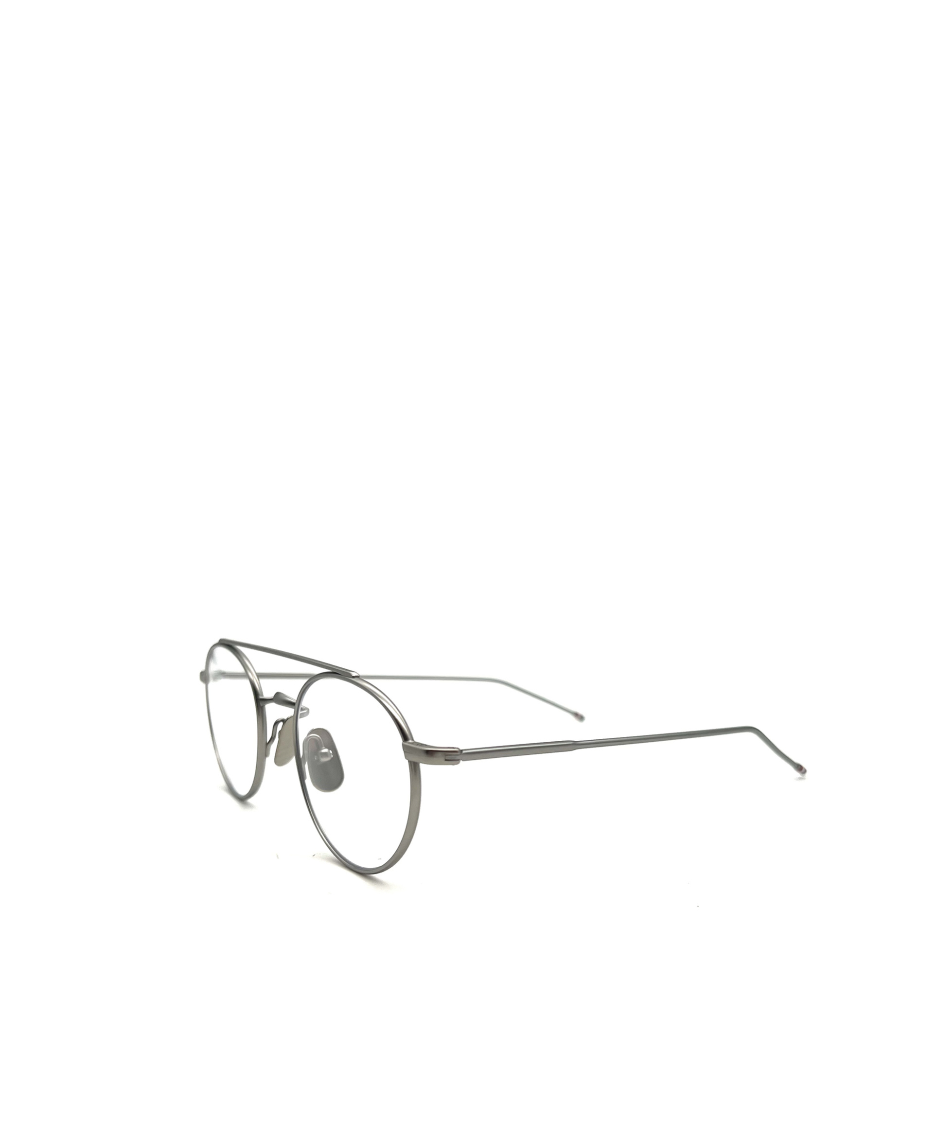 Thom Browne Round-frame Glasses In White
