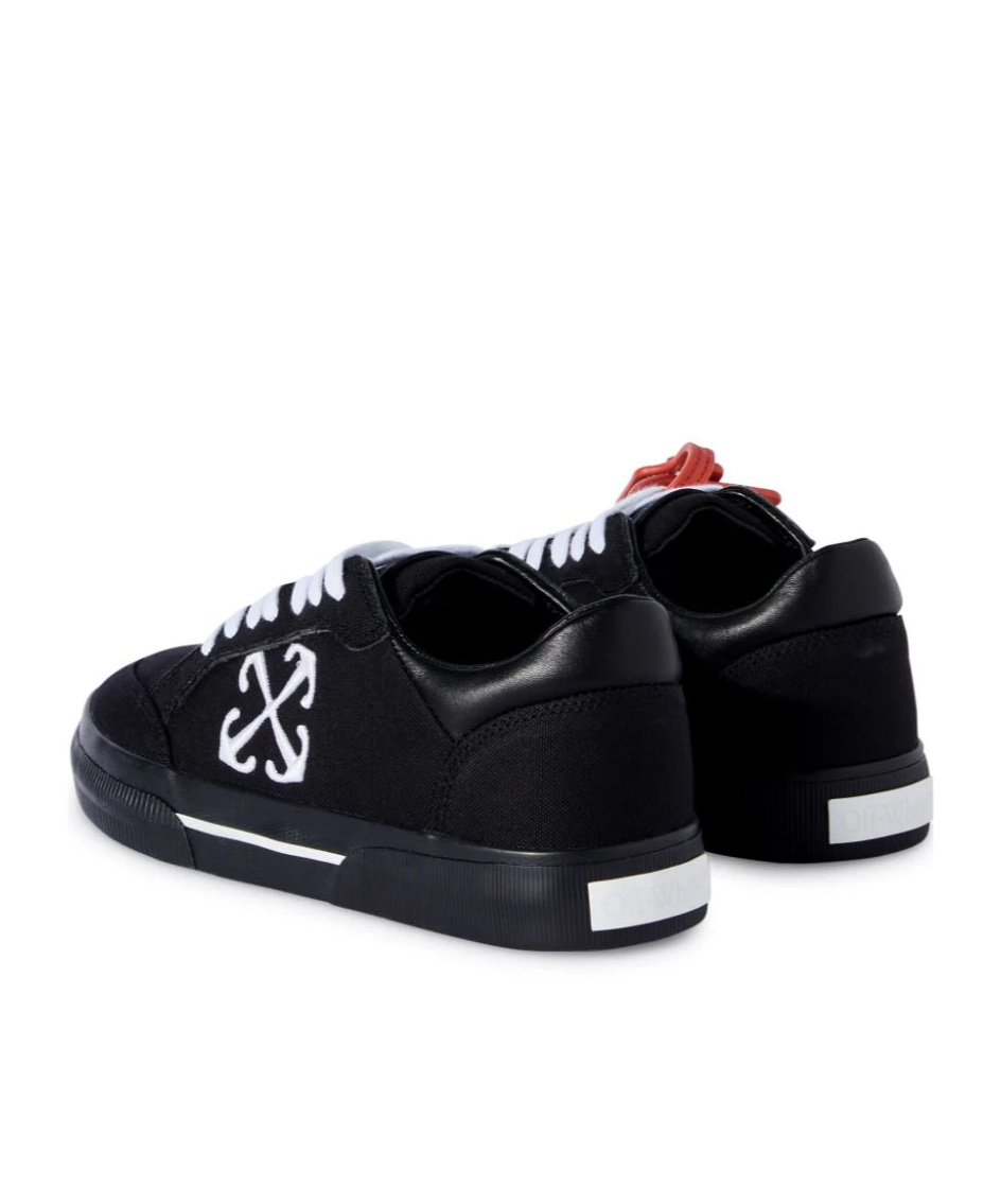 Off-white New Low Vulcanized Canvas Sneakers In Black