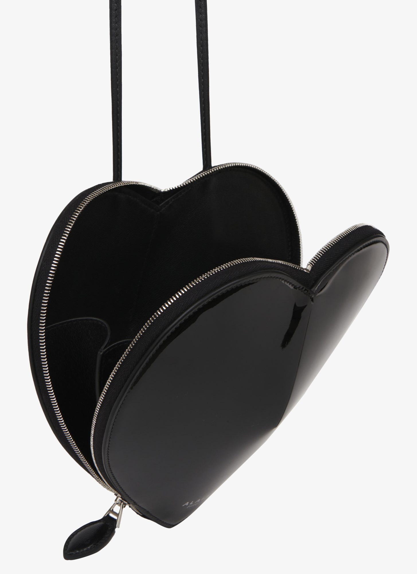 Alaïa Le Coeur Bag In Patent Leather In Black