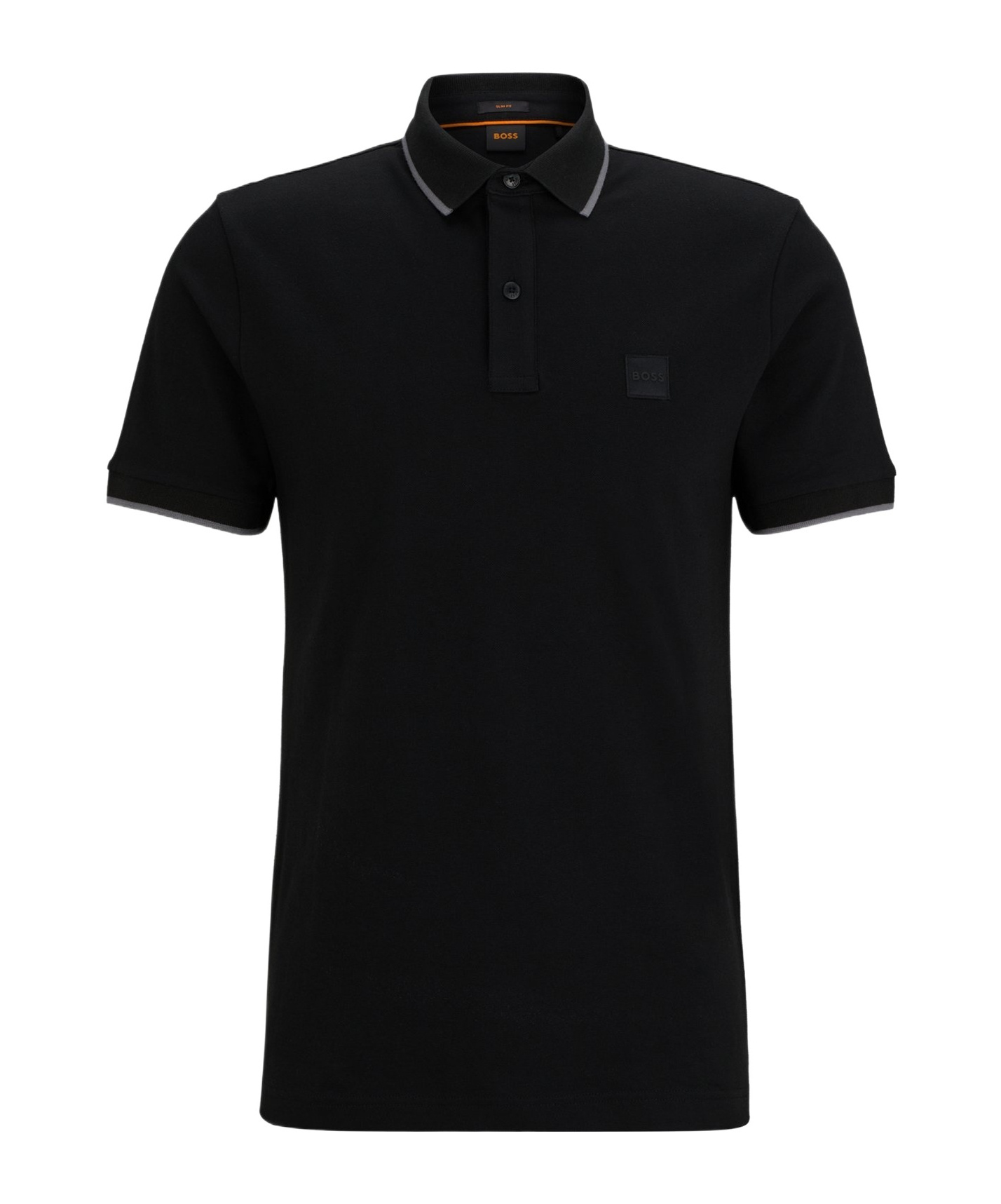Hugo Boss Black Patch Polo In Black